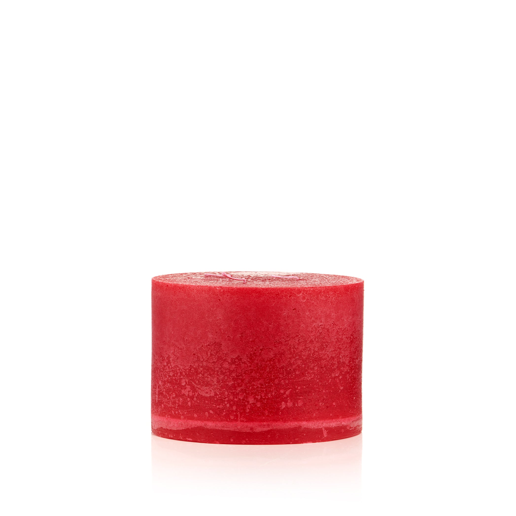 S&B Red Pillar Candle with Three Wicks, 11cm