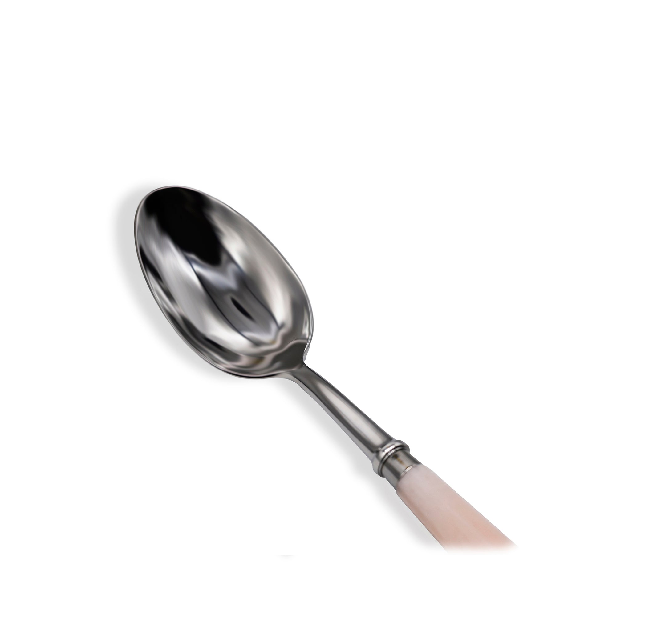 Ravel Faux Rose Quartz Stainless Serving Spoon
