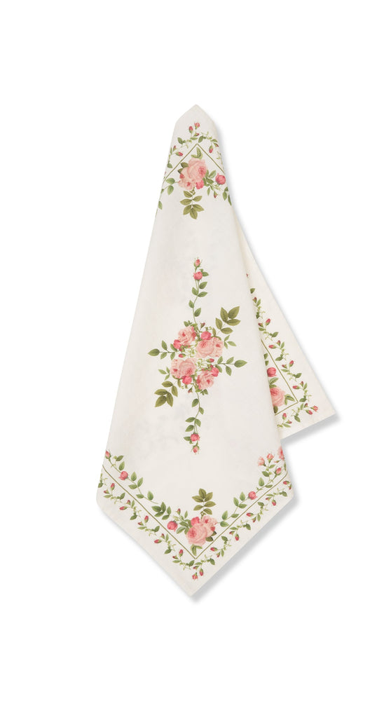 'Rose Trellis' Linen Napkin, 50x50cm