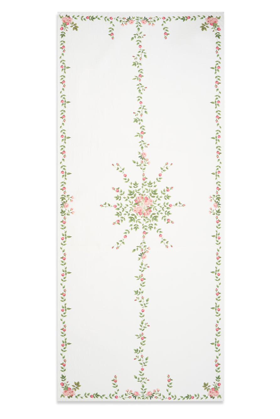 'Rose Trellis' Linen Tablecloth