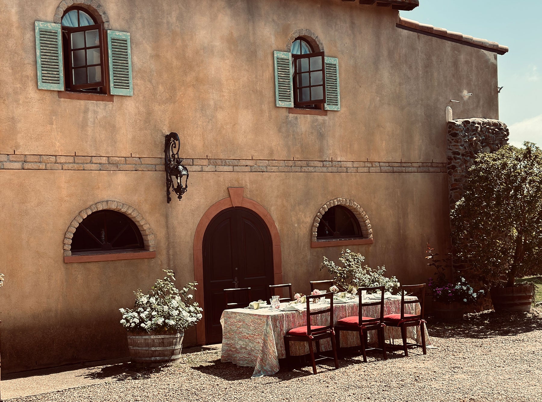 Marble Fan Scalloped Cork-backed Placemat, 34cm
