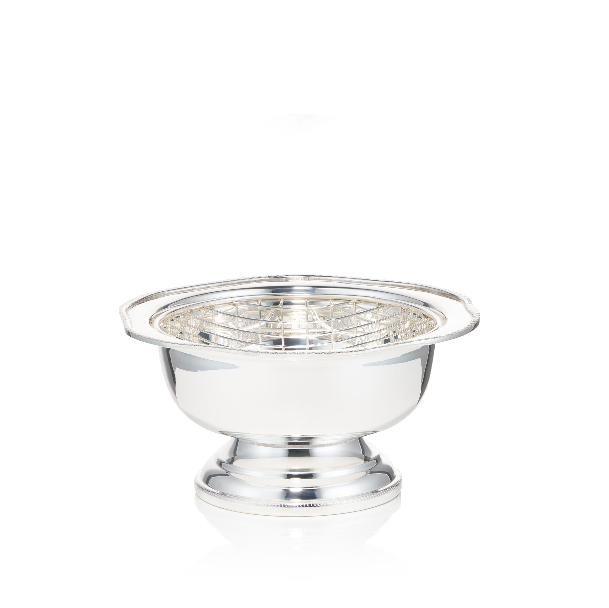 Silver Plated Pique Flower Vase, 11cm x 20cm