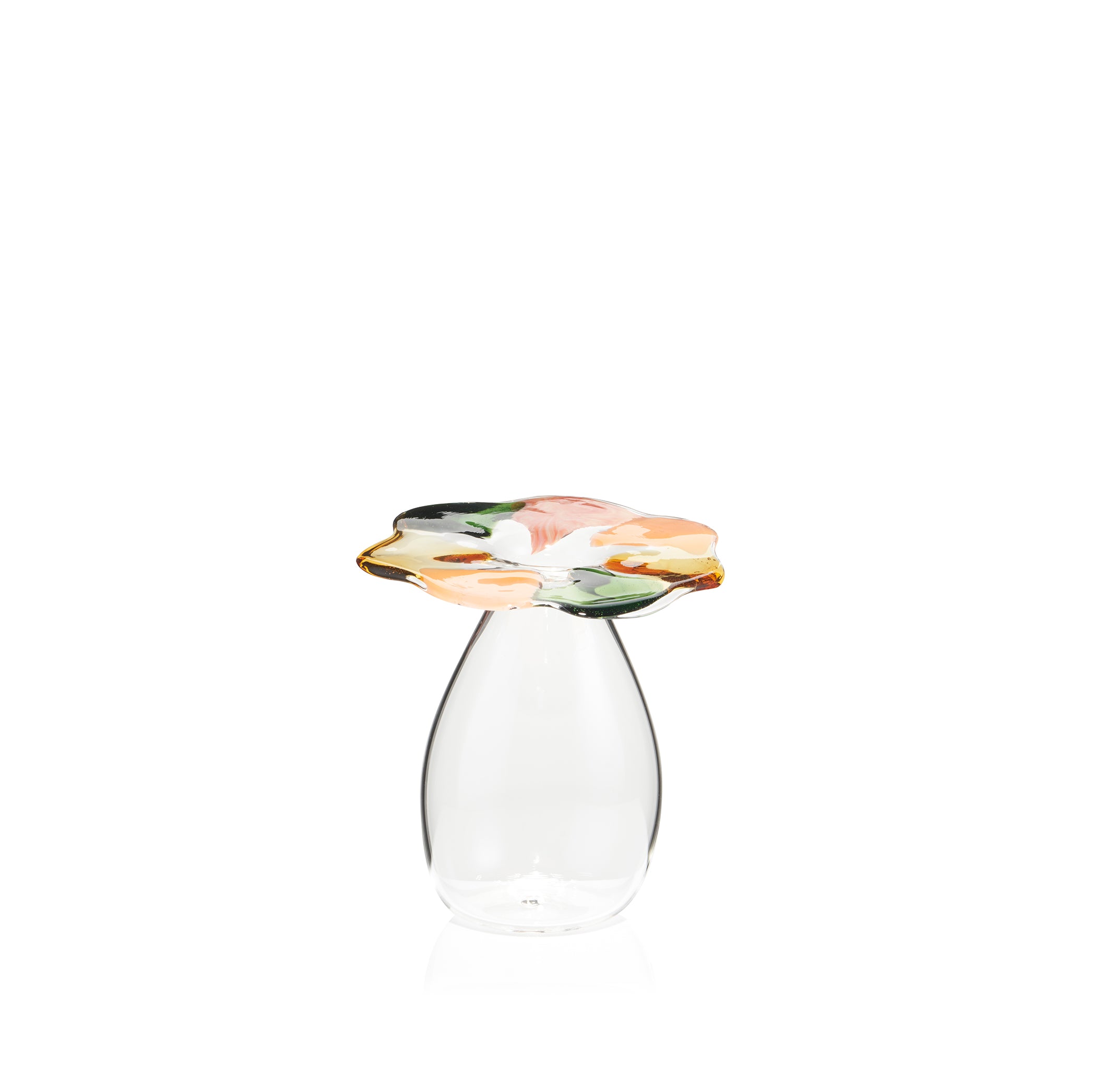 Small Handblown Glass Multicoloured Bud Vase, 14cm (IN ASSORTED COLOURS)