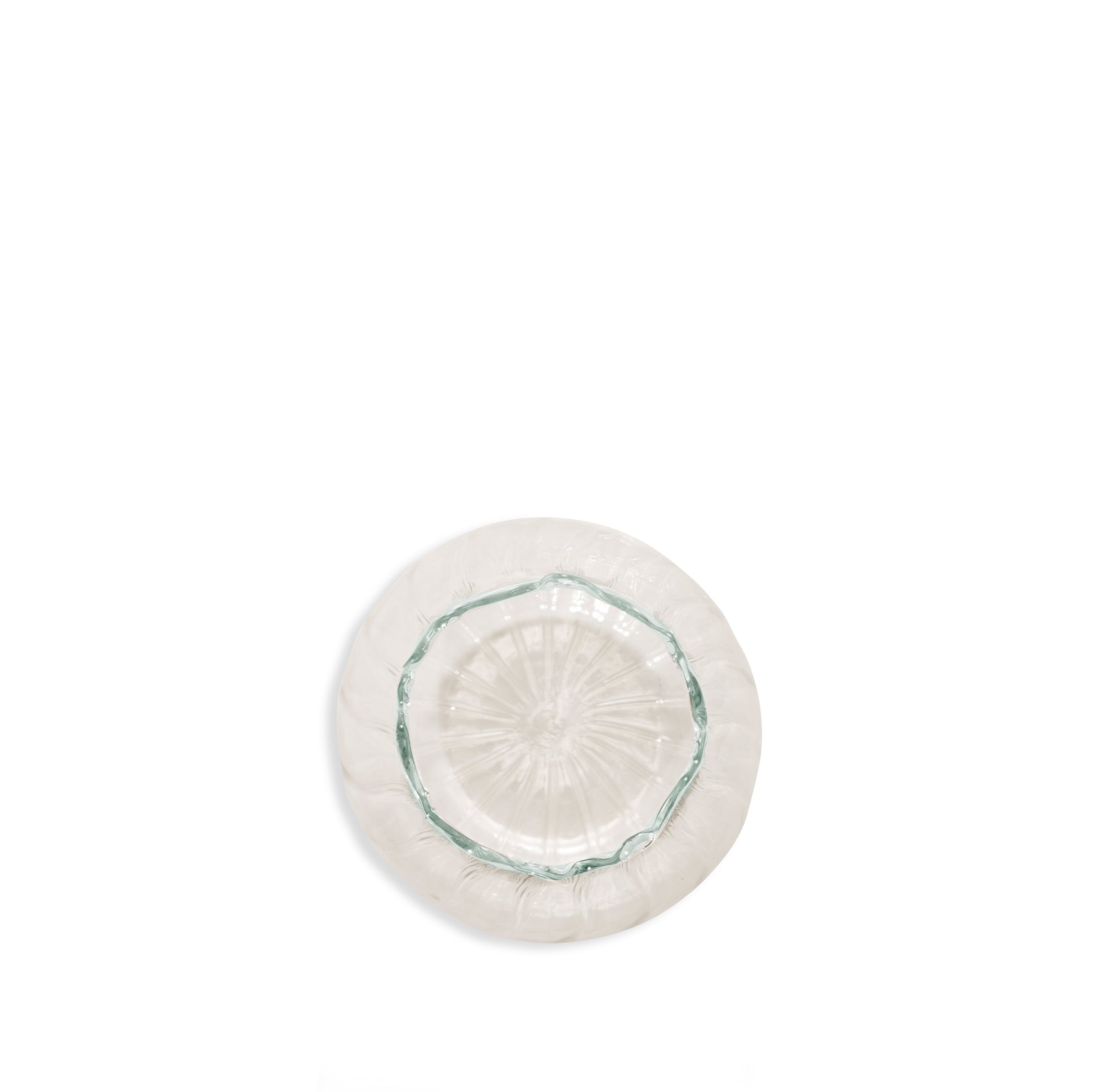 Handblown Glass Pomegranate Stripe Bud Vase