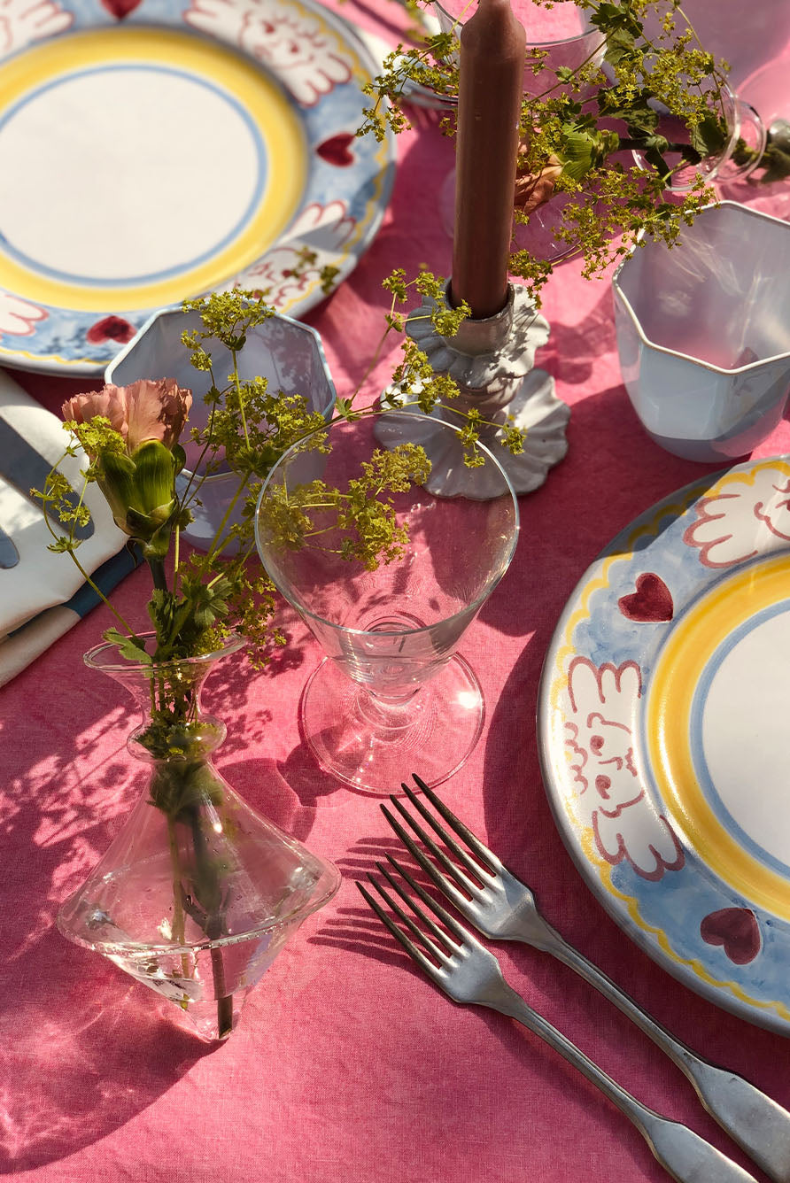 Handblown Glass Mia Bud Flower Vase, 17cm