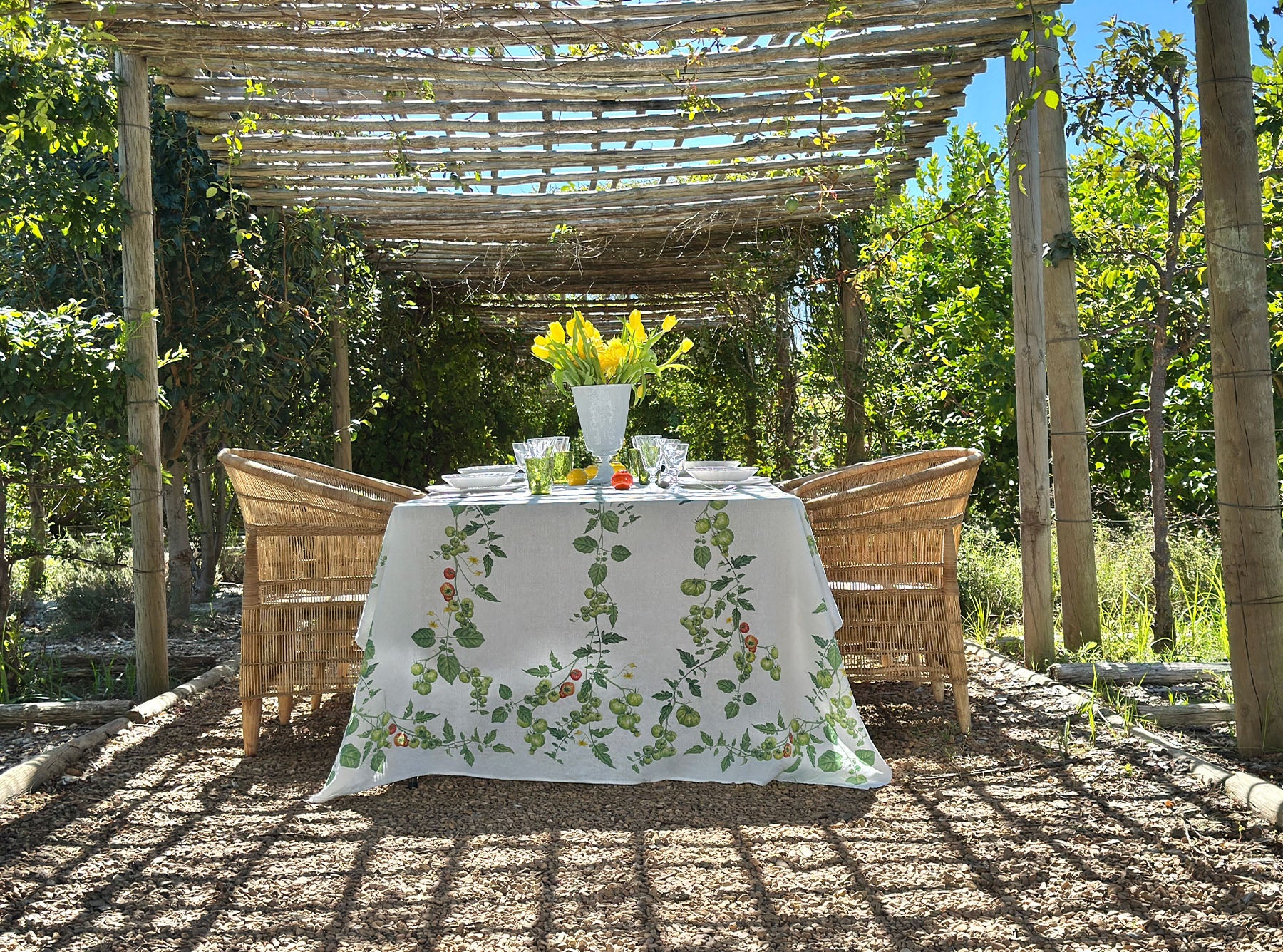 Tomato Verte' Linen Napkin, 50x50cm – Summerill & Bishop