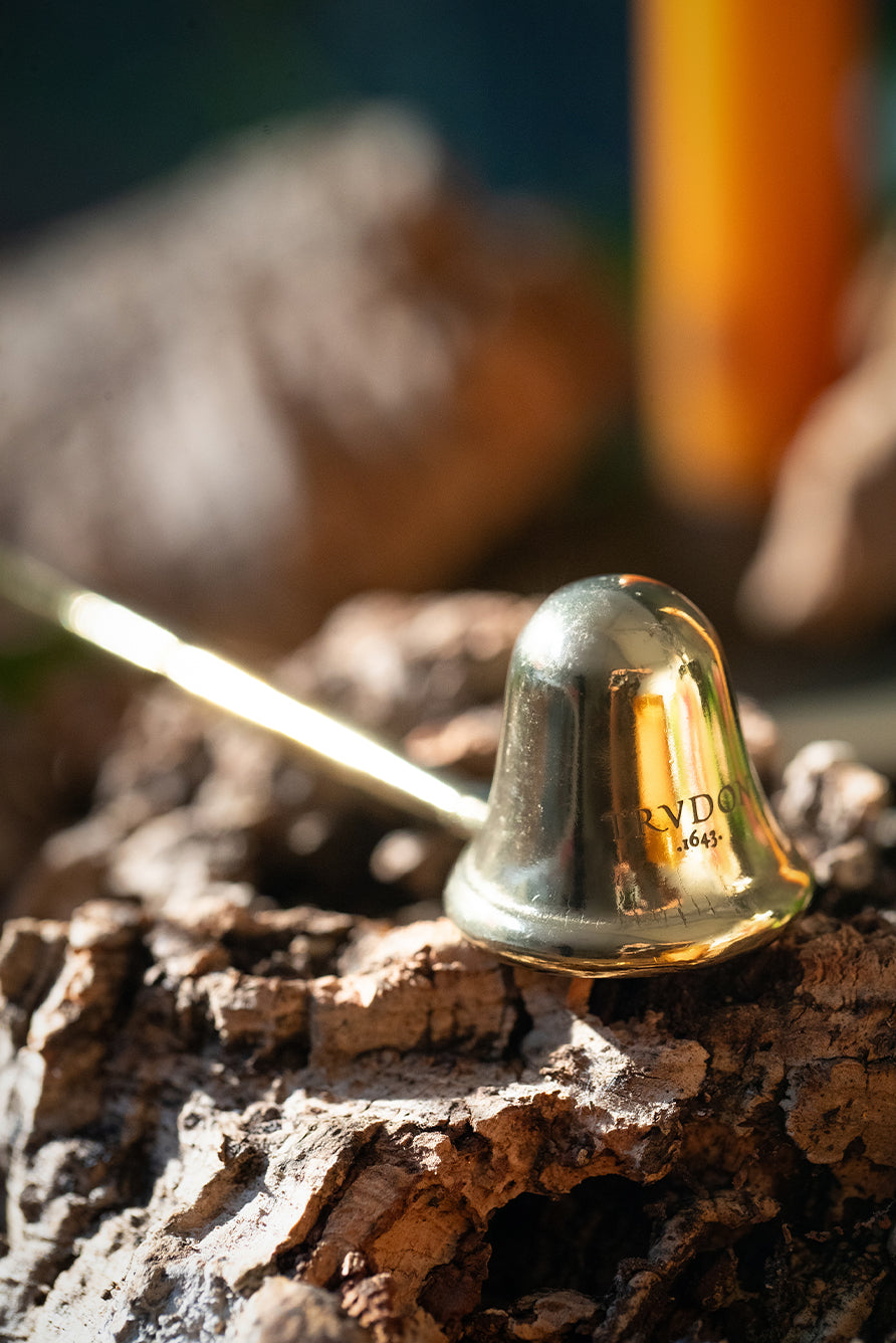 Gold Brass Candle Snuffer by Trudon