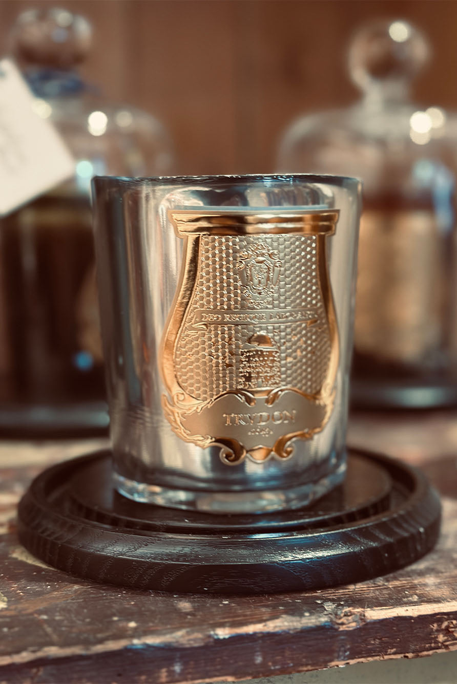 'Cabinet des Mirrors' Powdery Amber Scented Candle, 'Nuit des Glaces' Special Edition by Trudon, 270g (Silver)