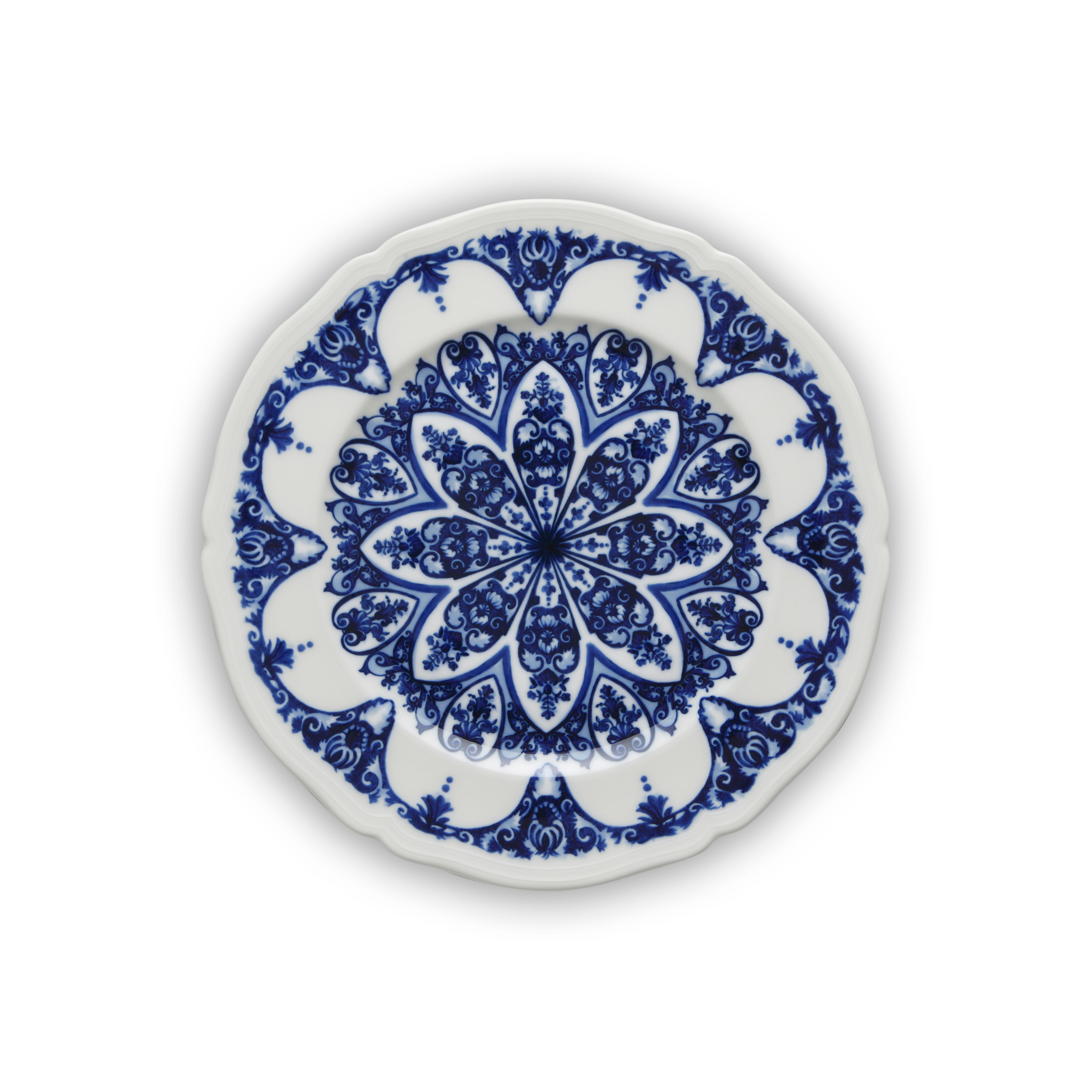 Antico Doccia Charger Plate in Babele Blu, 31cm