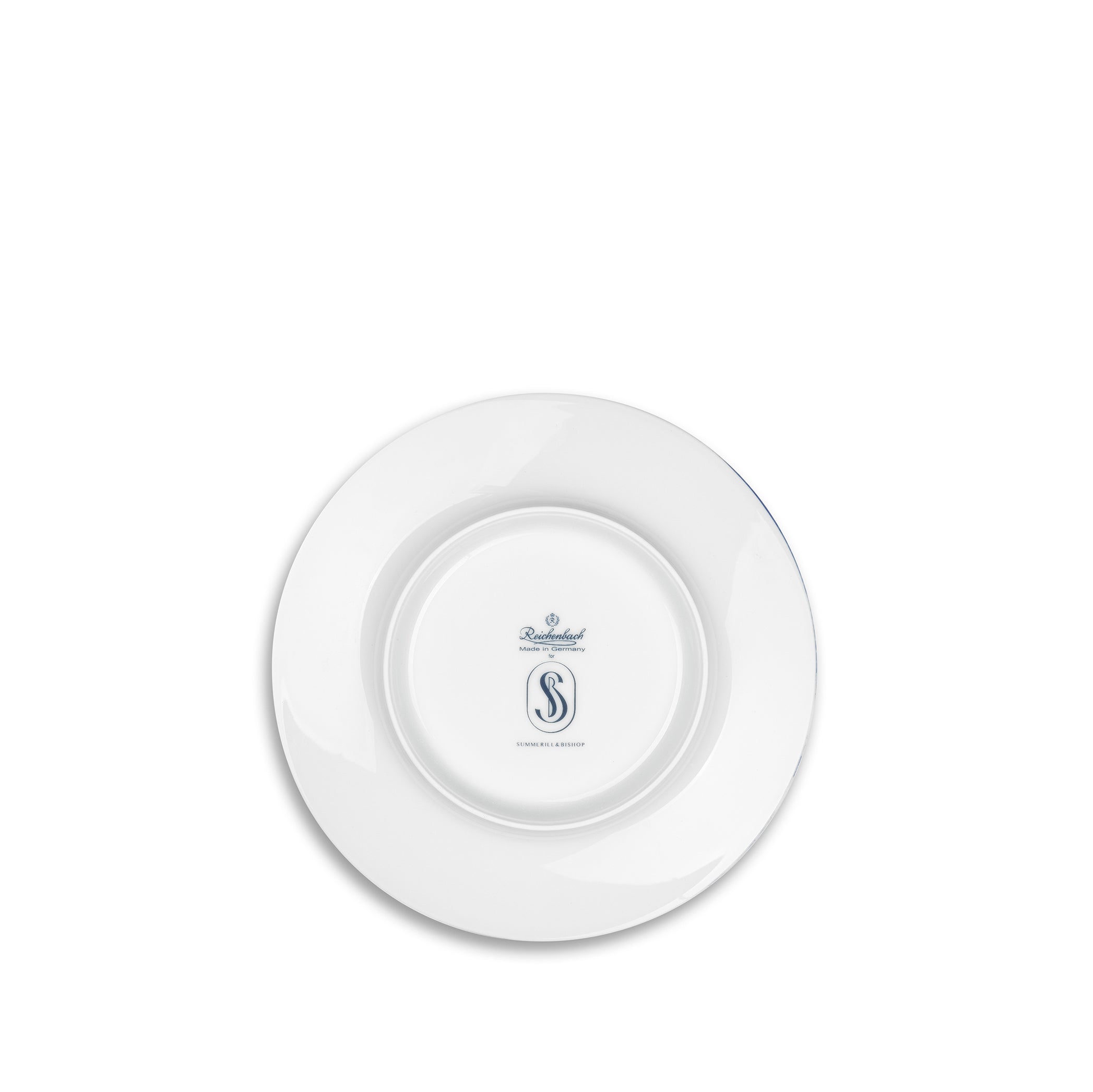 S&B 16cm Porcelain Dessert Plate with Blue Edge