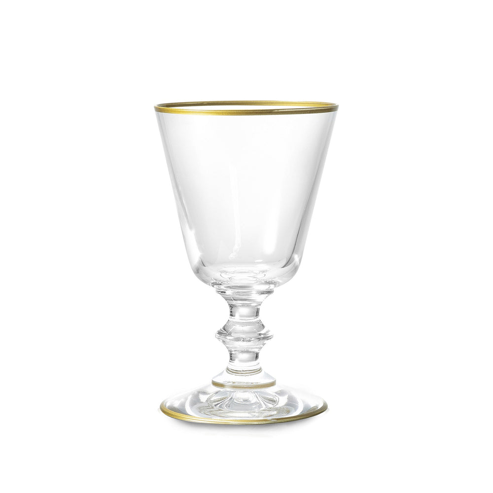 Summerill & Bishop Classic White Wine Glass With Gold Rim, 19cl