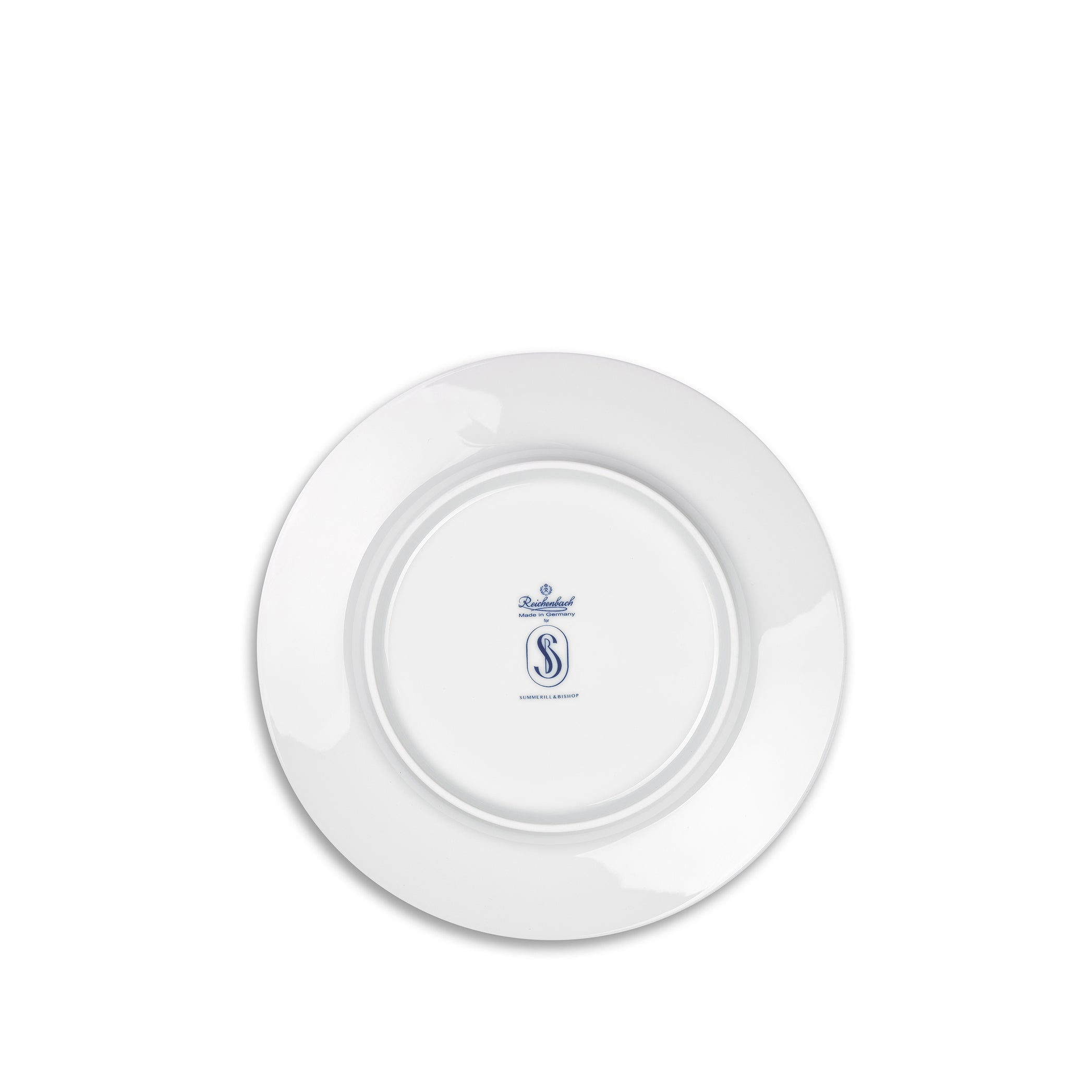 S&B 20cm Porcelain Side Plate with Blue Edge