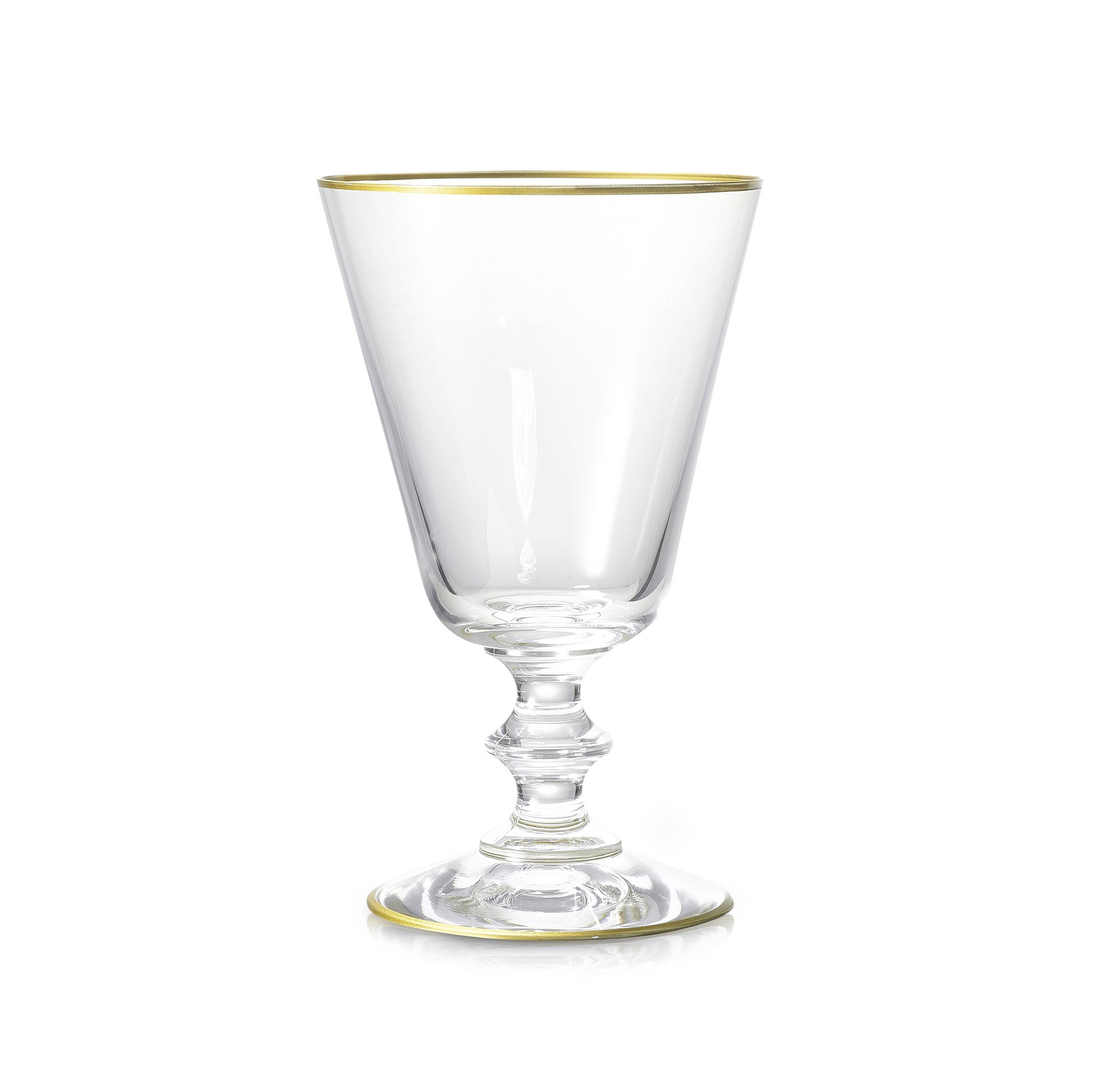 Summerill & Bishop Classic Red Wine Glass With Gold Rim, 24cl