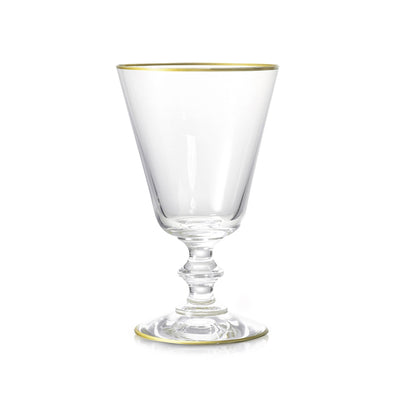 Summerill &amp; Bishop Classic Red Wine Glass With Gold Rim, 24cl