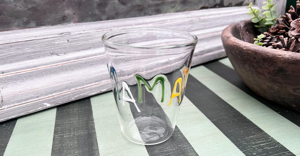 Handblown Glass Maman Tumbler