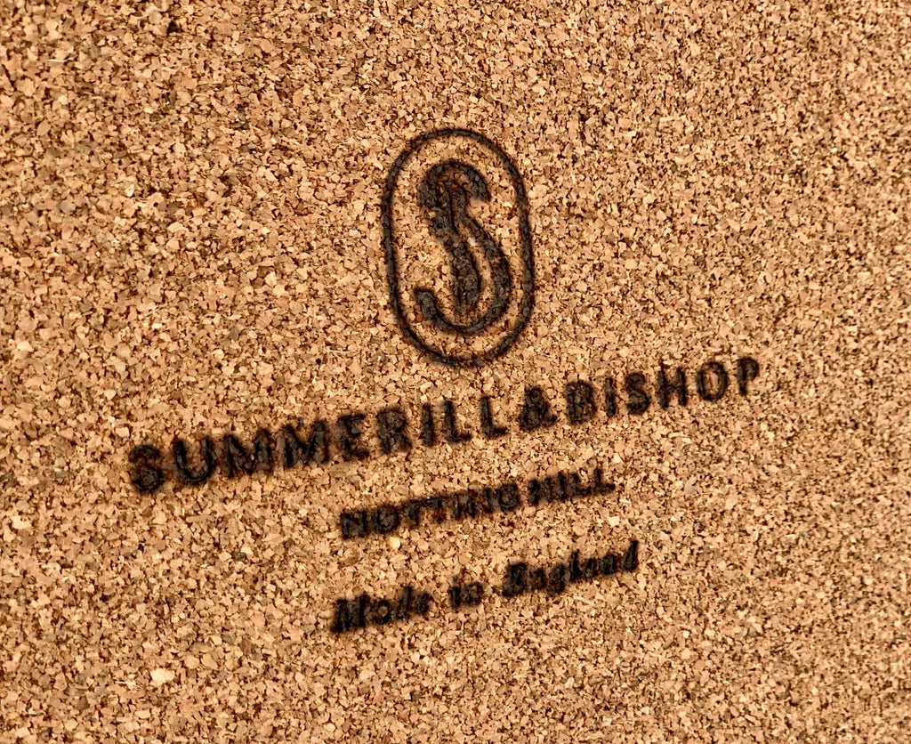 Falling Flower Cork-Backed Placemat in Pale Pink, 29 x 38cm