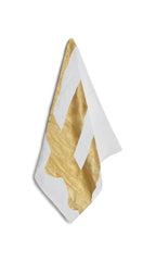 Alphabet Napkin 'E' in Gold, 50x50cm