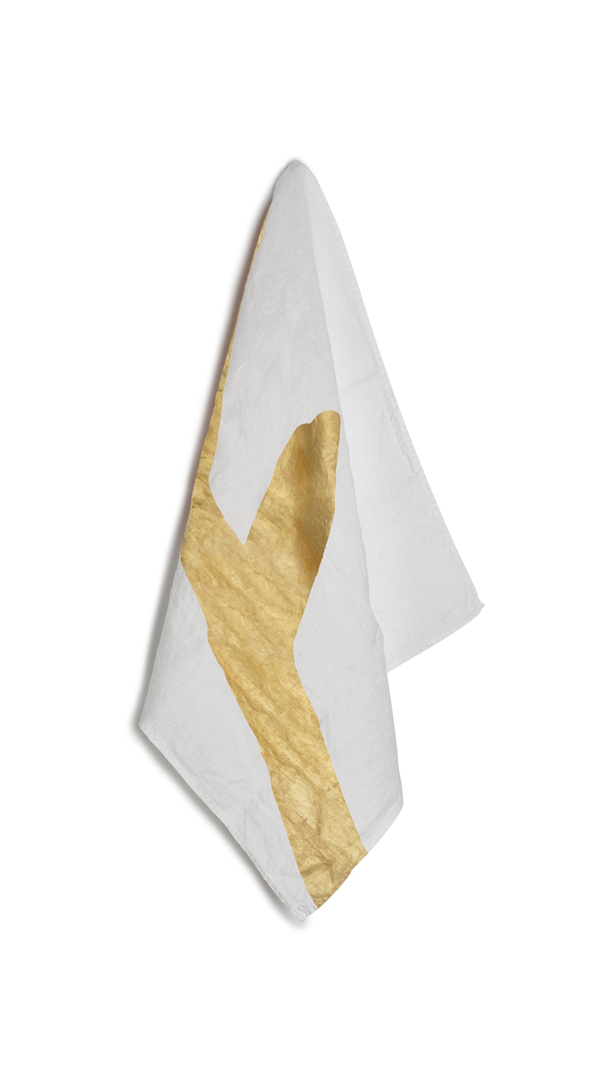 Alphabet Napkin 'F' in Gold, 50x50cm
