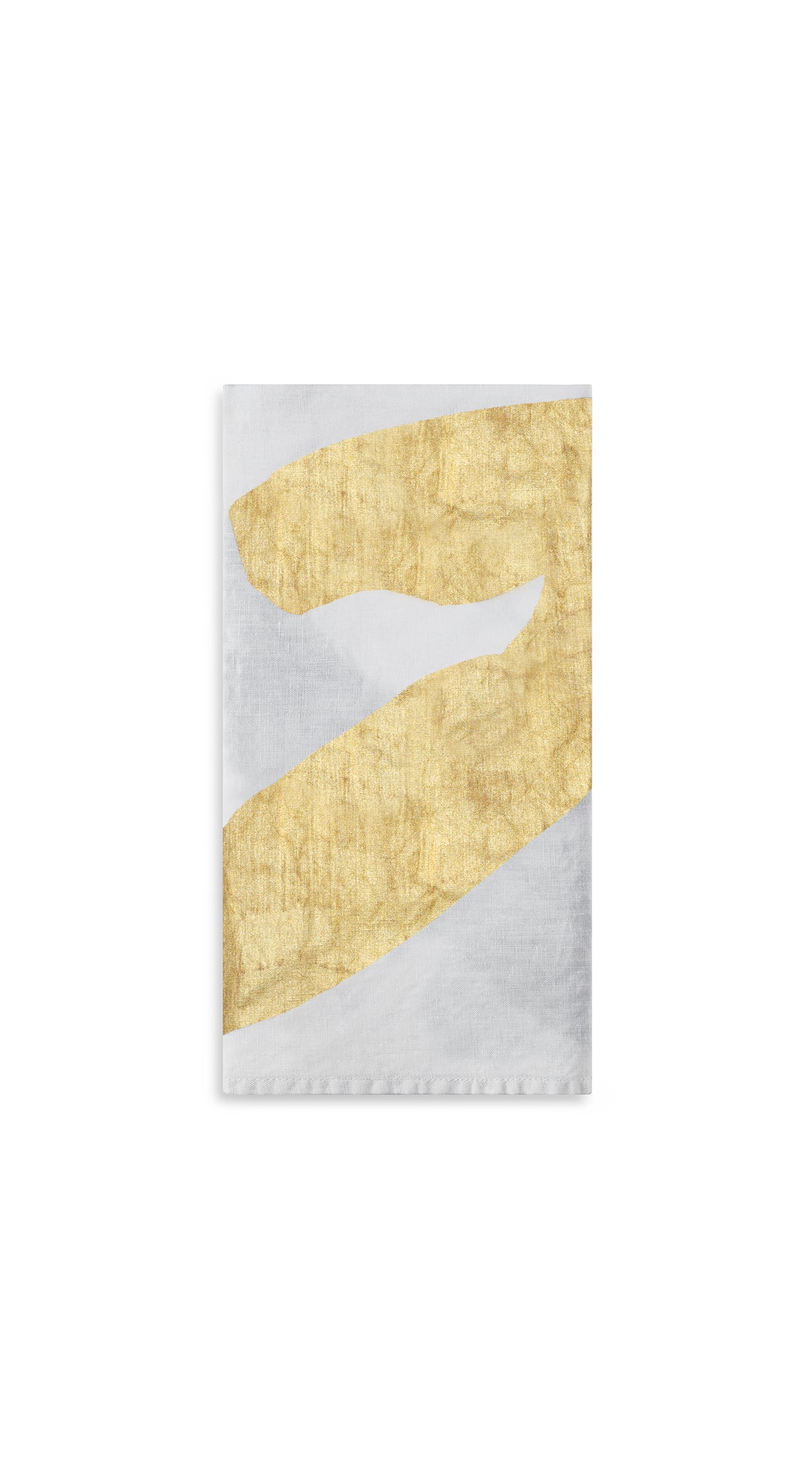Alphabet Napkin 'Y' in Gold, 50x50cm