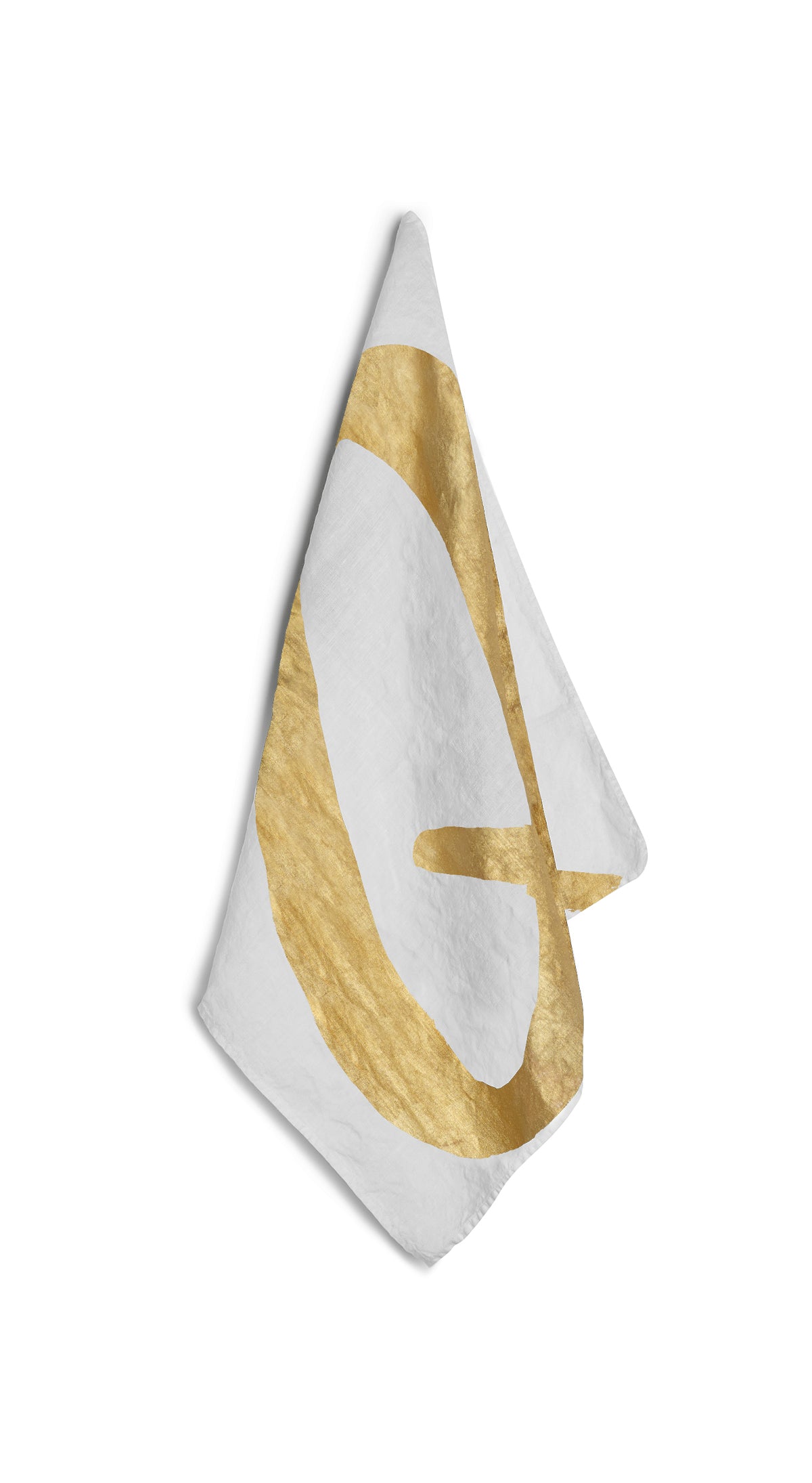 Alphabet Napkin 'Q' in Gold, 50x50cm