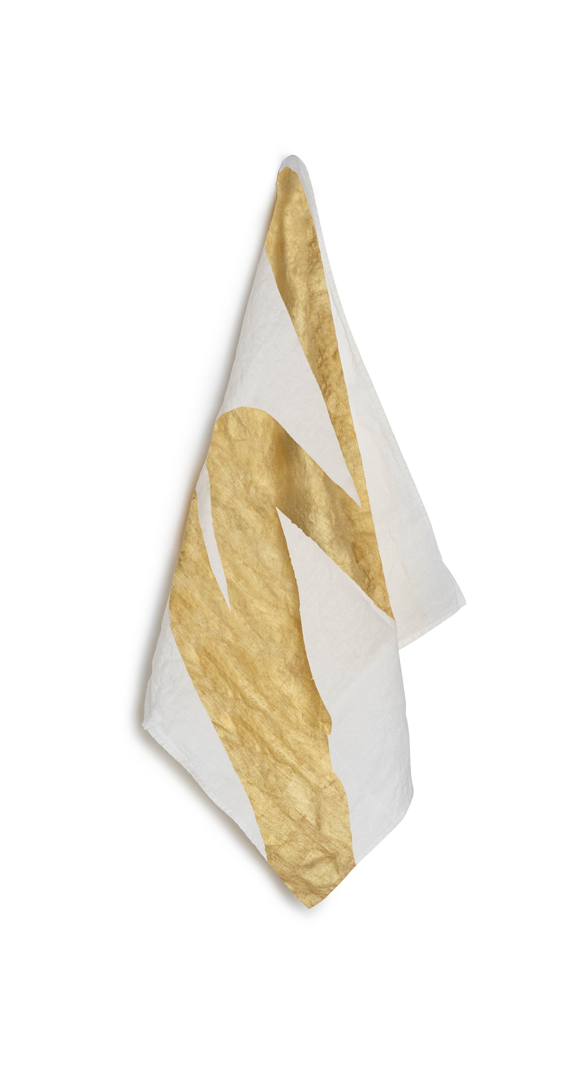 Alphabet Napkin 'W' in Gold, 50x50cm