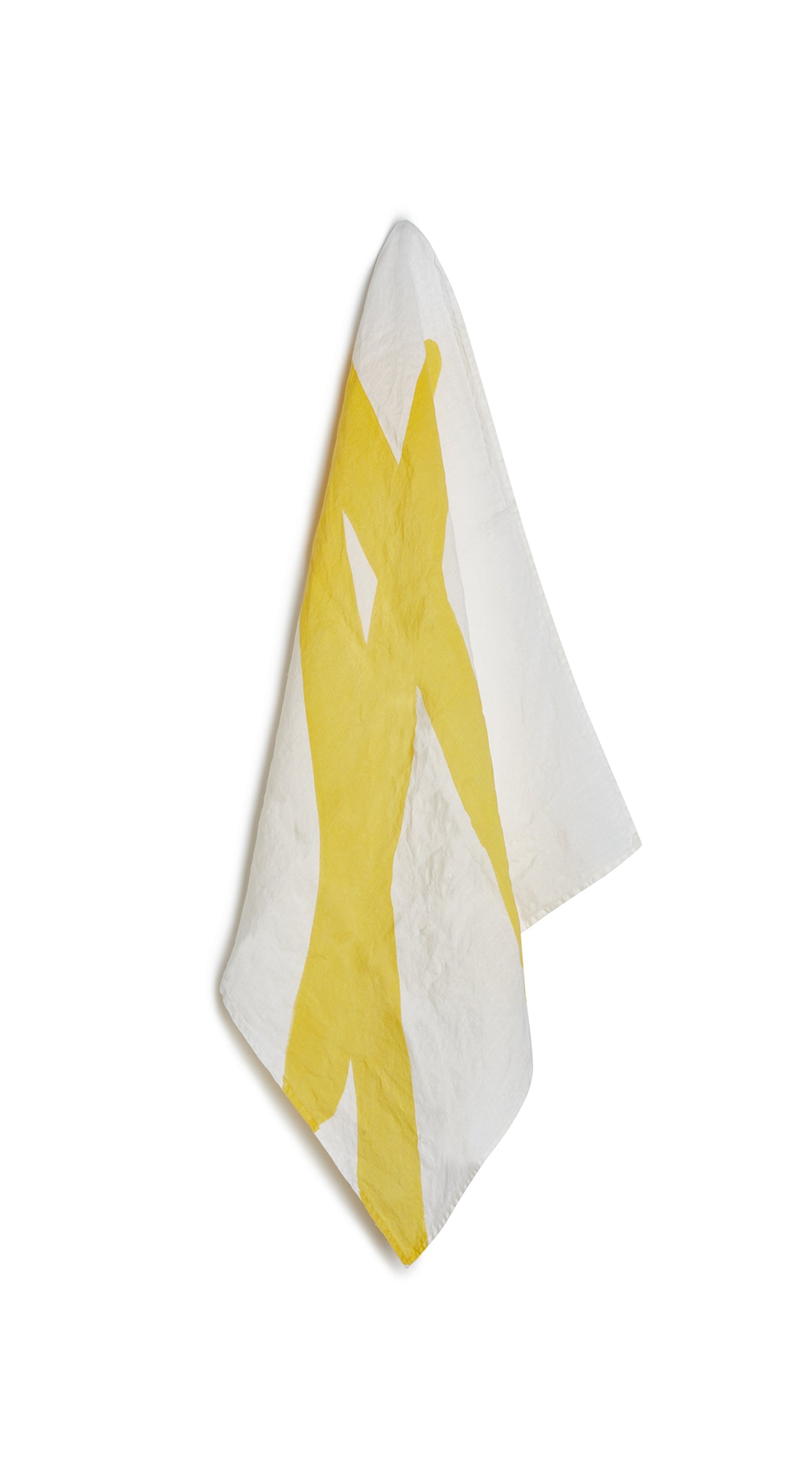 Alphabet Napkin 'A' in Lemon Yellow, 50x50cm