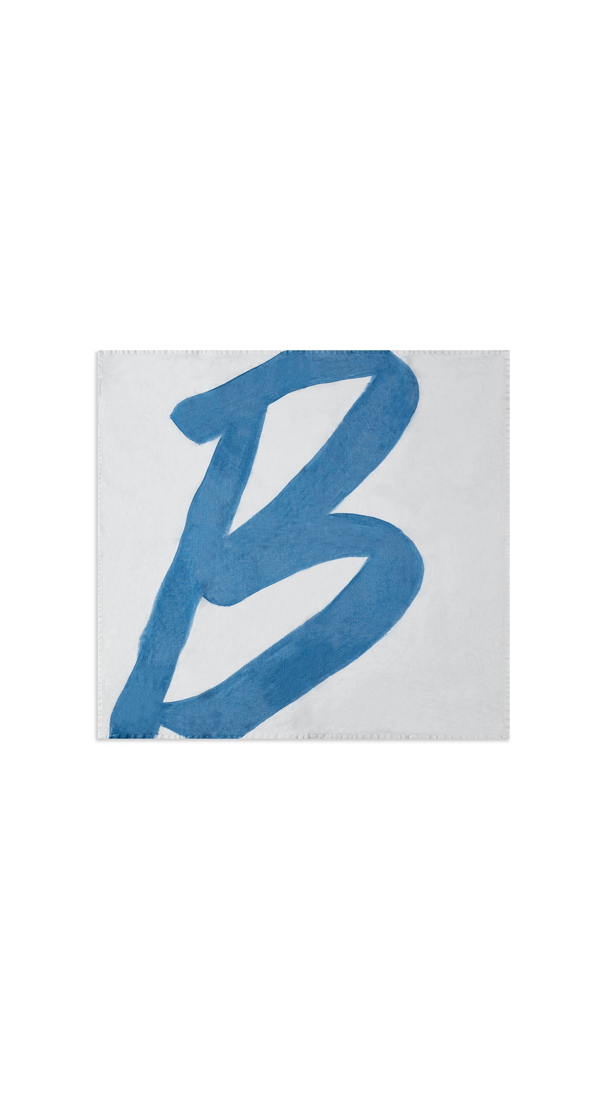 Alphabet Napkin 'B' in Sky Blue, 50x50cm
