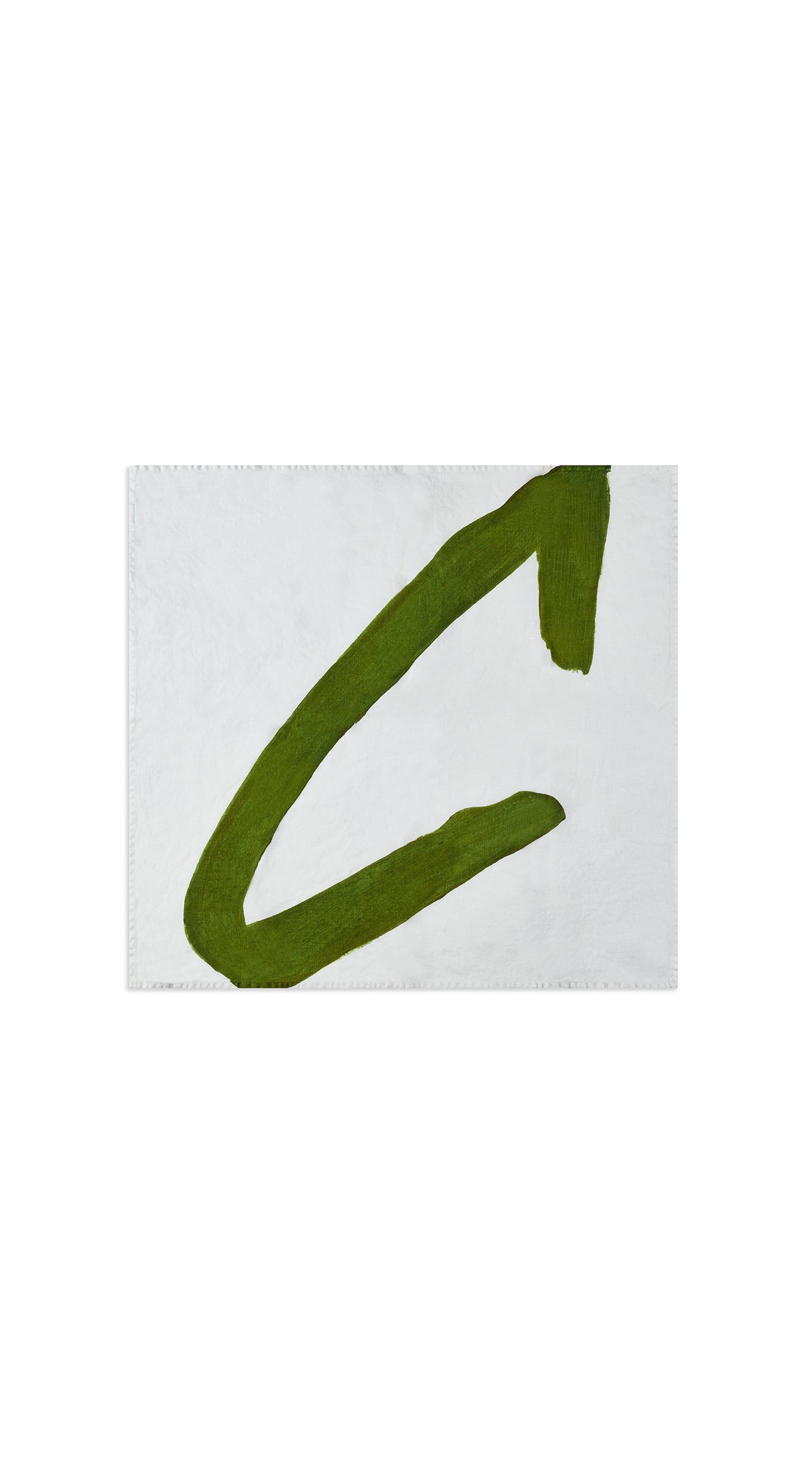 Alphabet Napkin 'C' in Avocado Green, 50x50cm