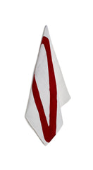 Alphabet Napkin 'D' in Claret Red, 50x50cm