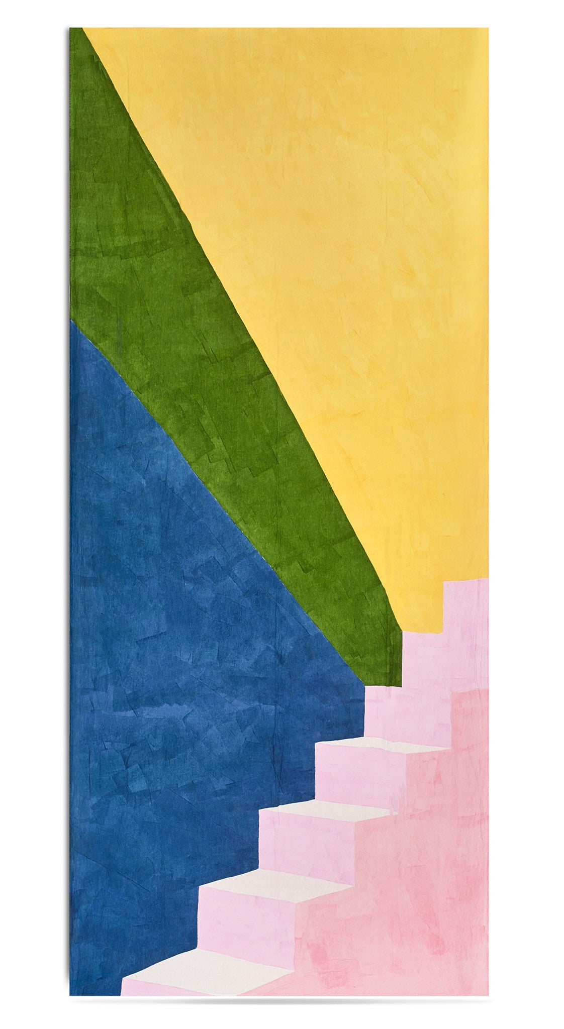 "Rays" Block Colour Linen Tablecloth in Multicolours