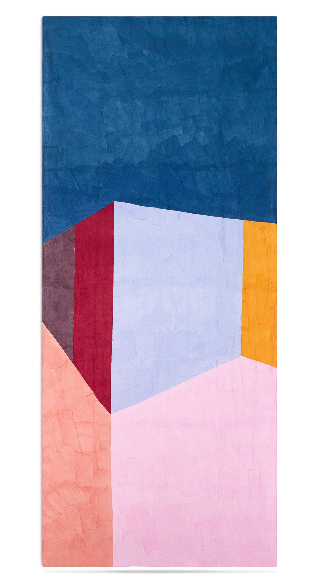 "Cubes" Block Colour Linen Tablecloth in Multicolours