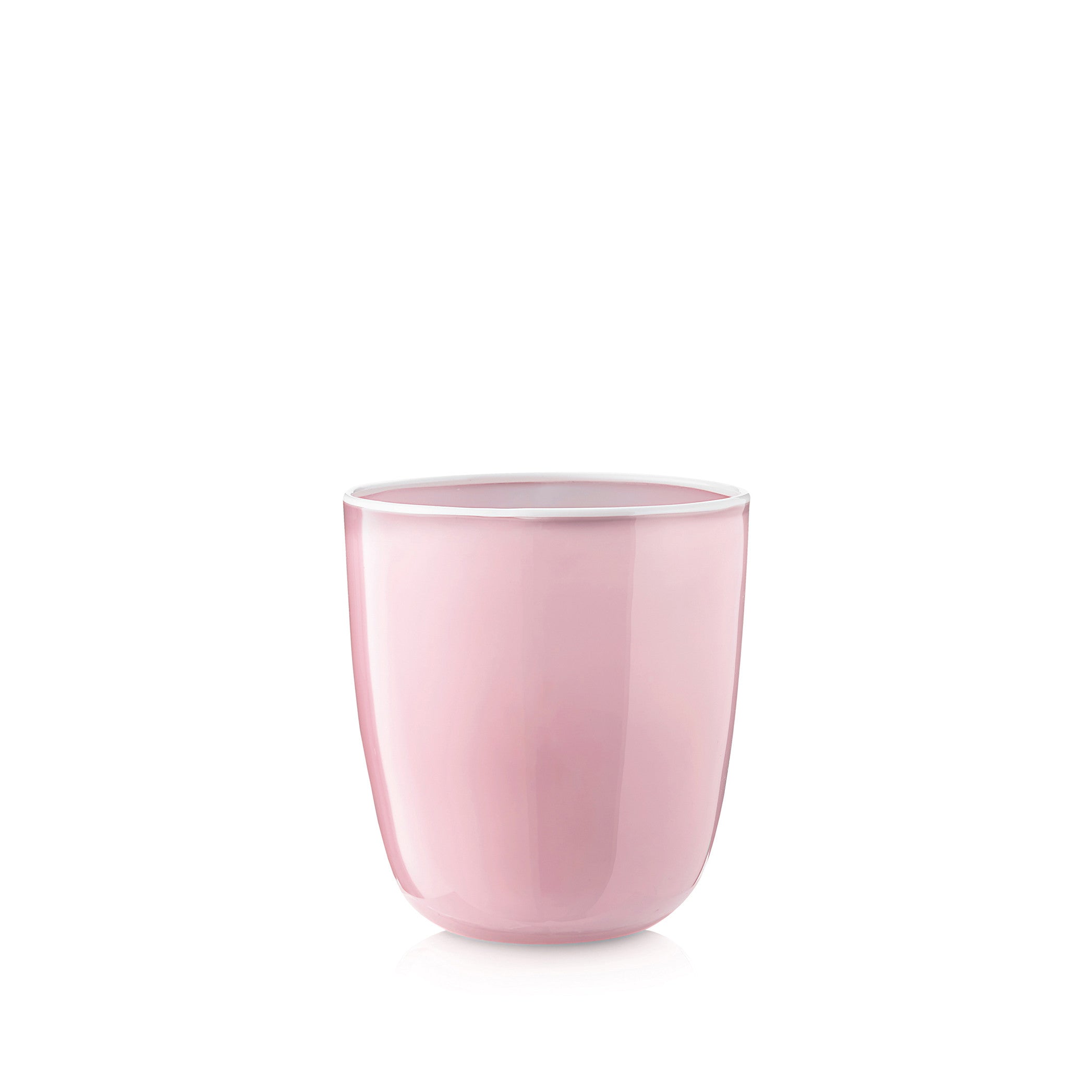 Handblown Bumba Glass in Rose Pink, 30cl