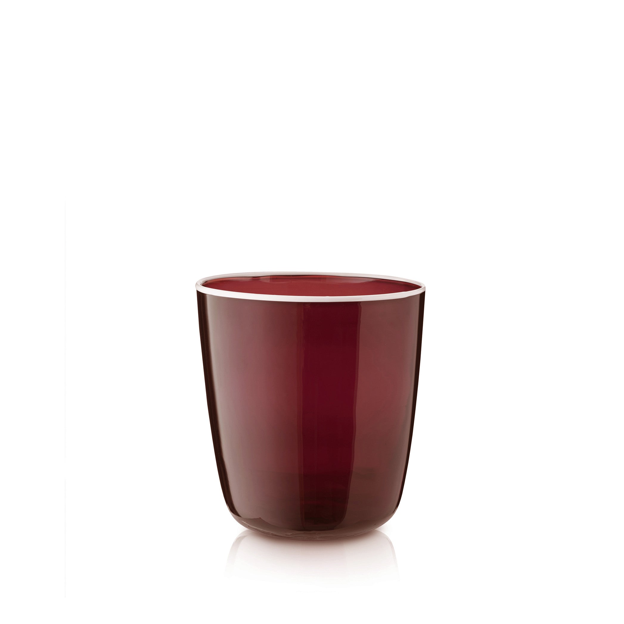 Handblown Bumba Glass in Claret Red, 30cl