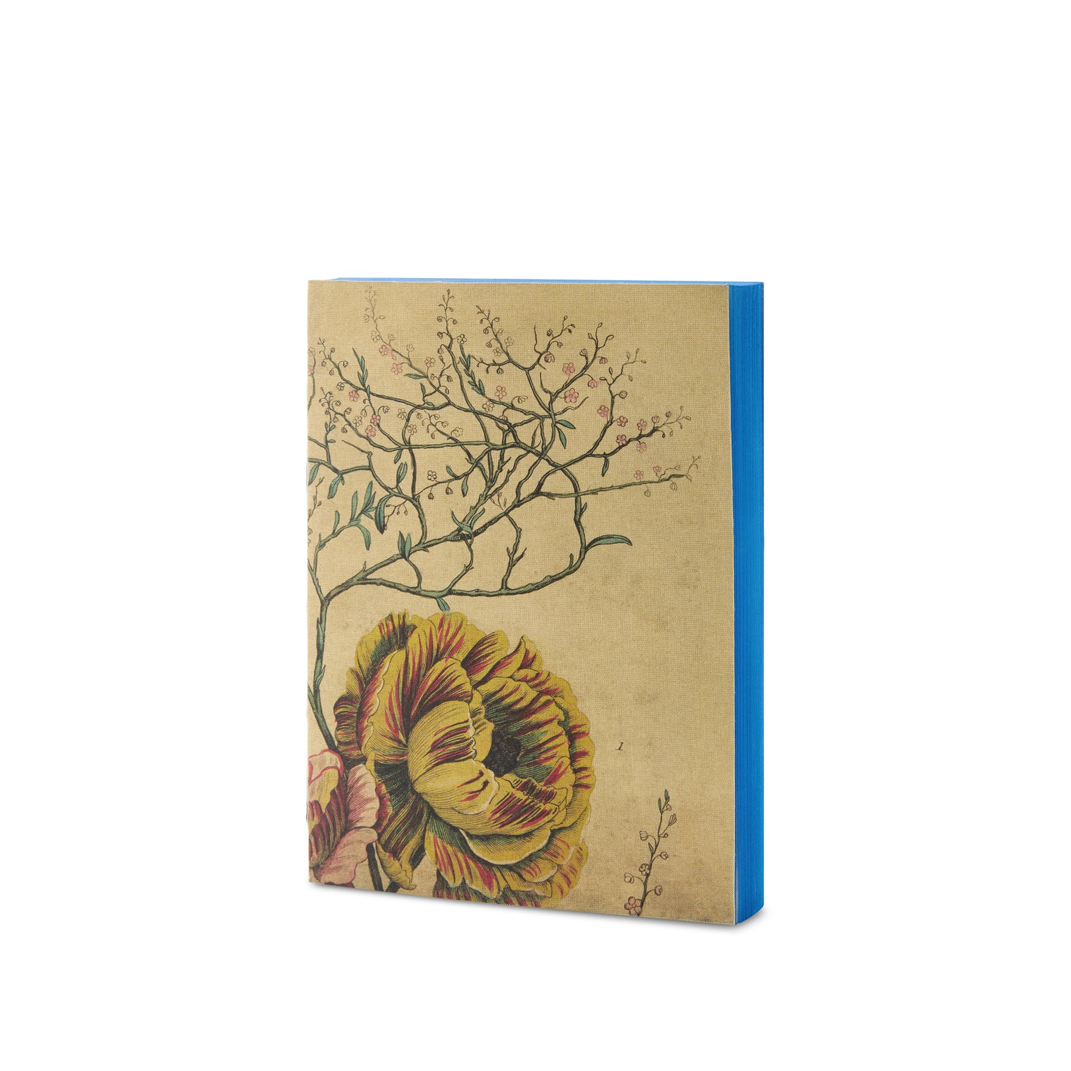 Canvas Notebook Peony Flower, 15cm x 21cm