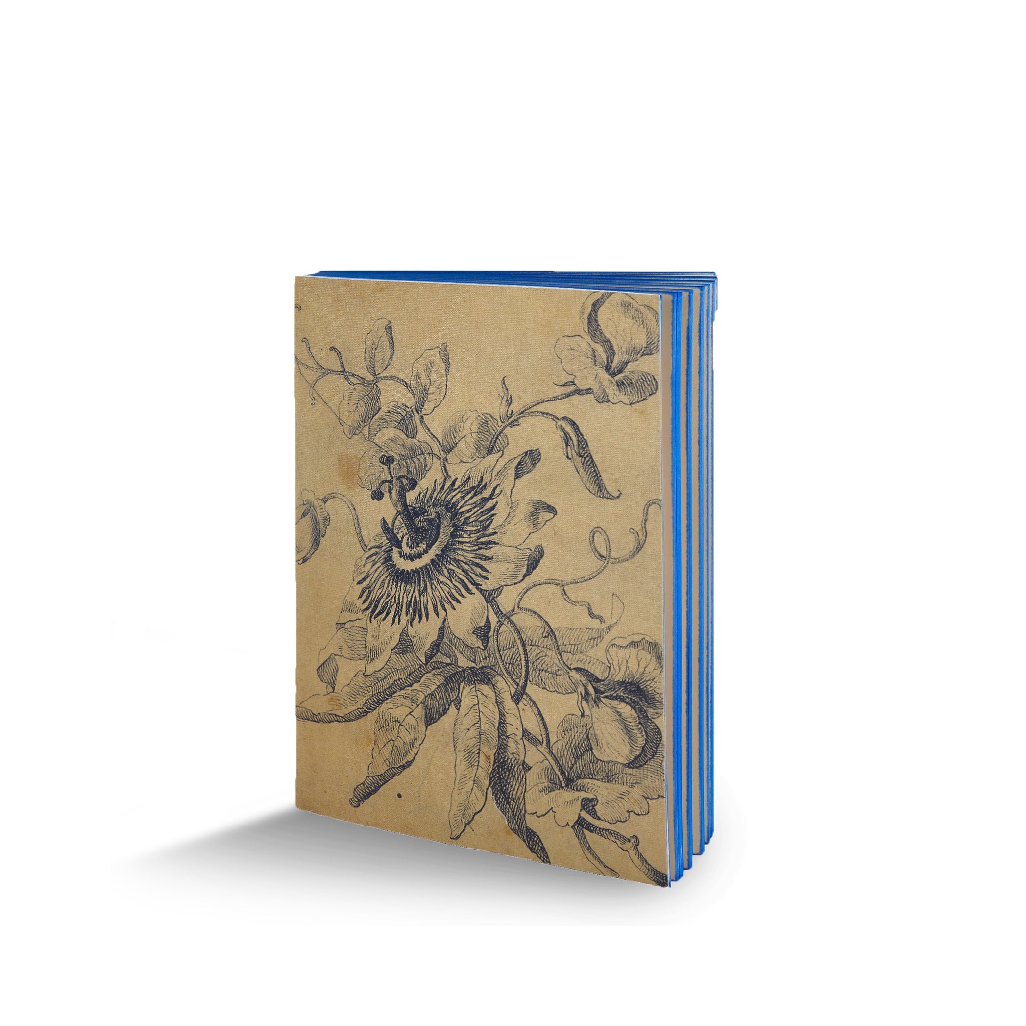 Canvas Notebook Blue Flower, 15cm x 21cm