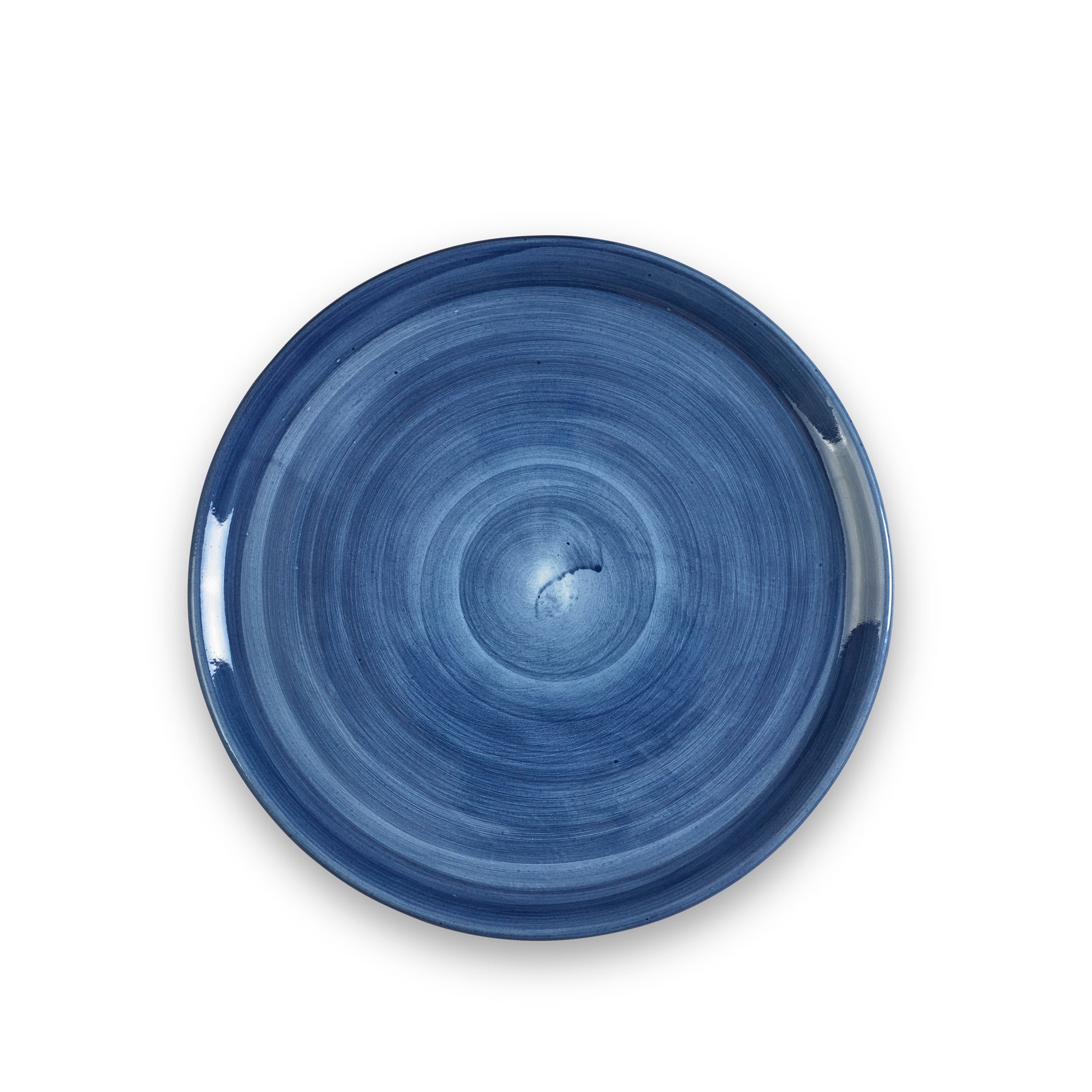 S&B "La Couronne" 29cm Ceramic Tart / Cake Plate in Blue