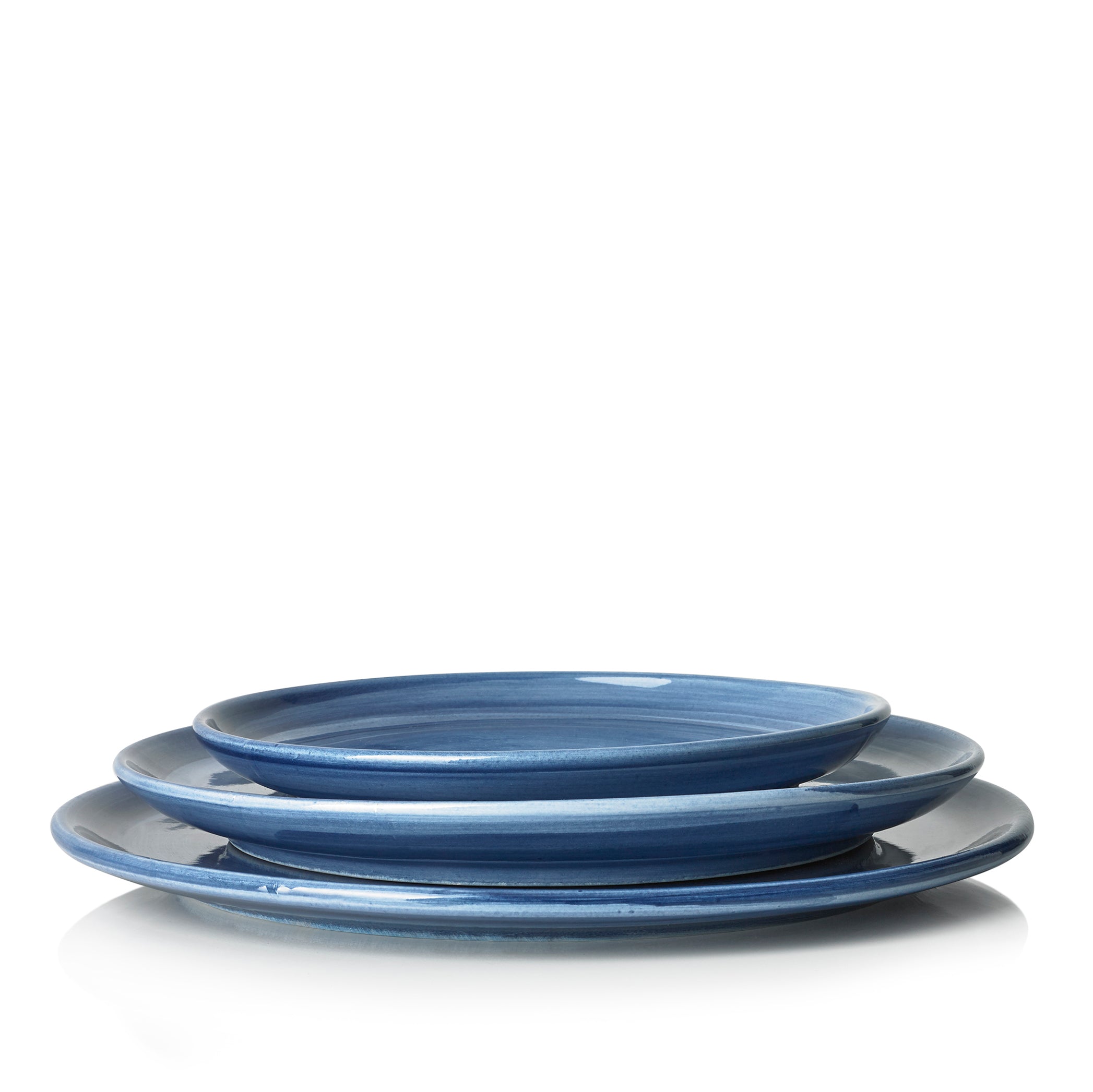 S&B "La Couronne" 29cm Ceramic Tart / Cake Plate in Blue