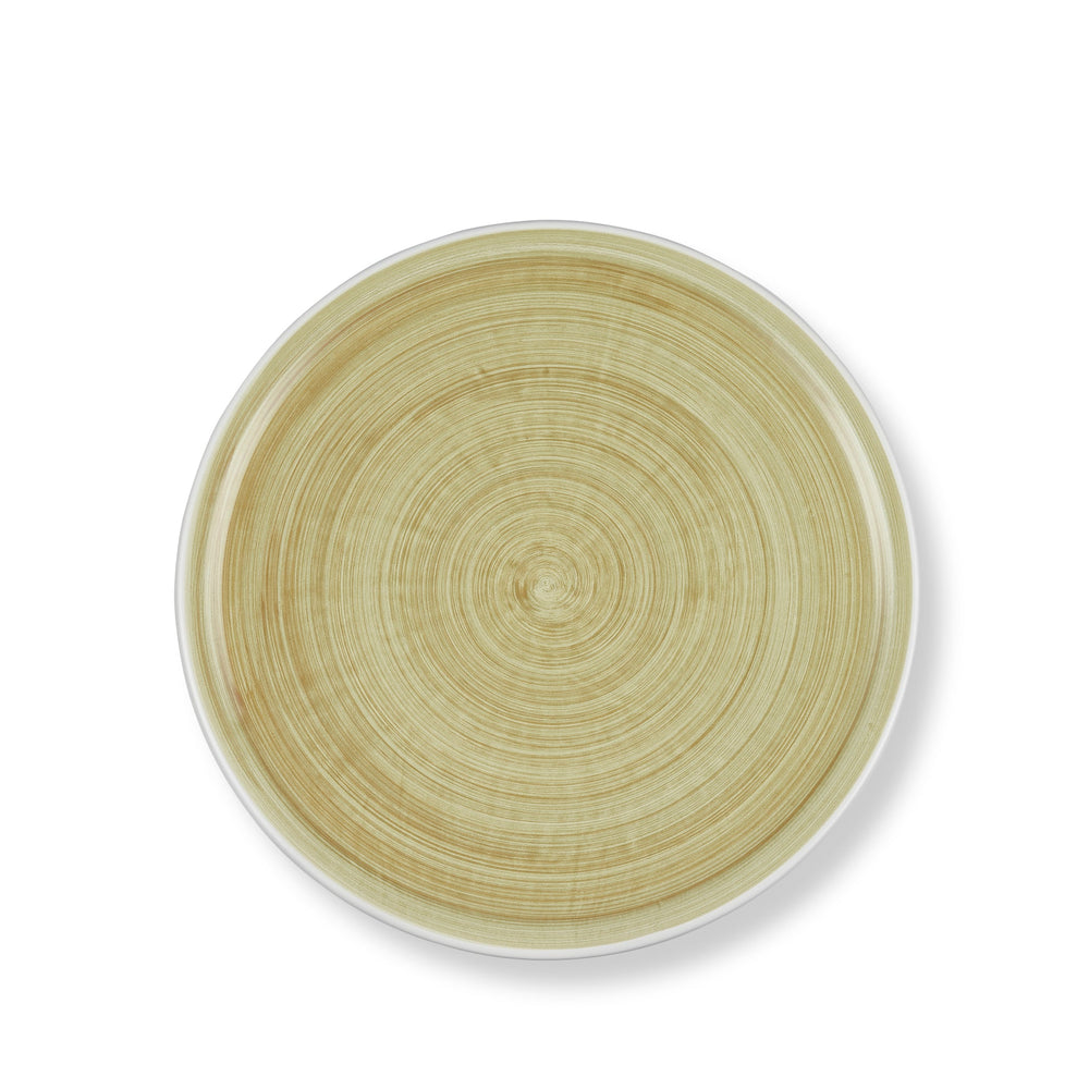 S&B 'Brushed' Ceramic Dinner Plate in Season Green, 30cm