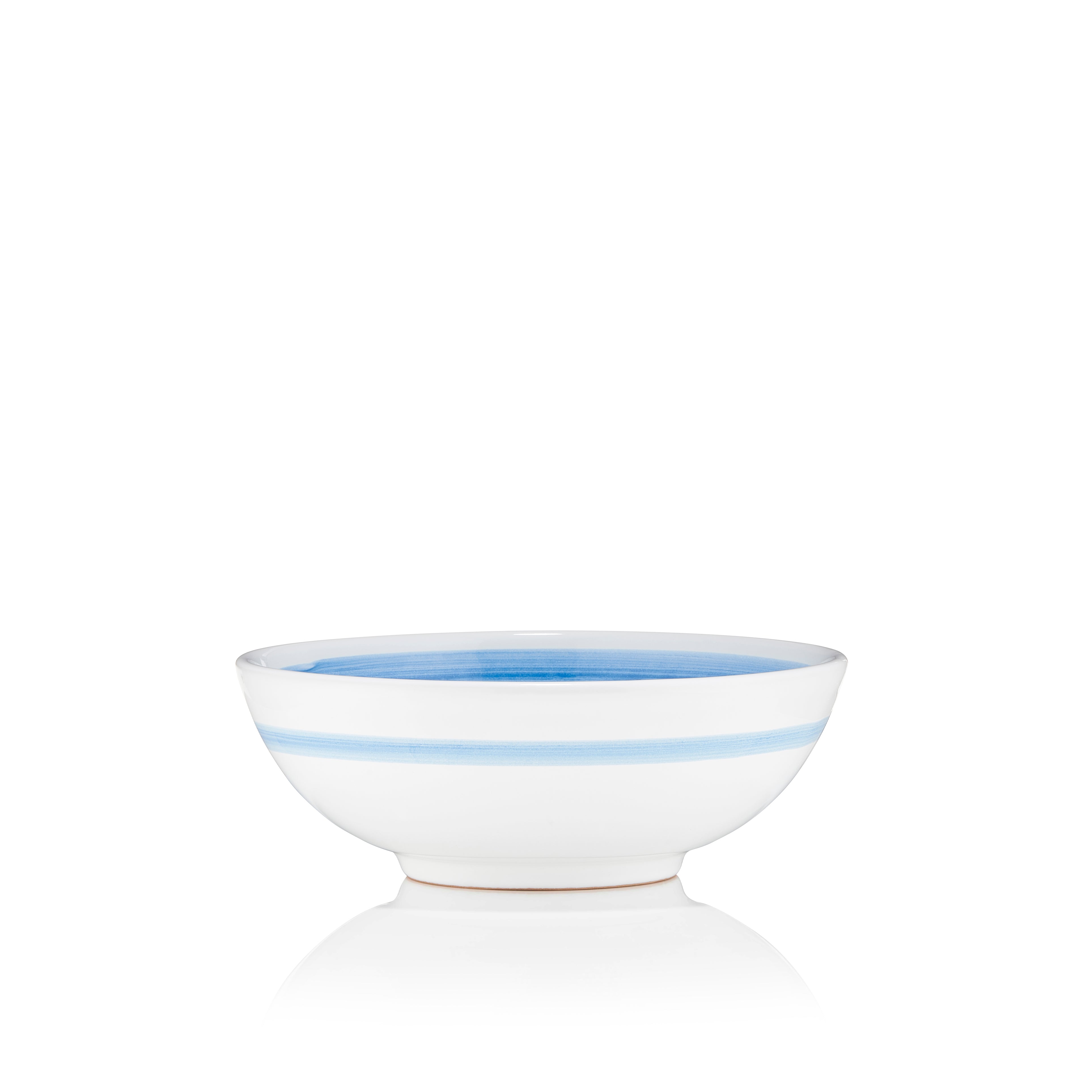 S&B 'Brushed' Ceramic Soup Bowl in Light Blue, 16cm