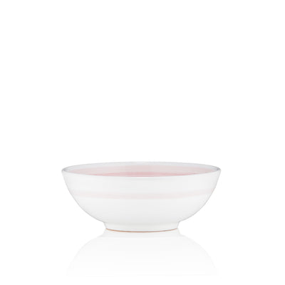 S&amp;B &#39;Brushed&#39; Ceramic Soup Bowl in Pastel Pink, 16cm