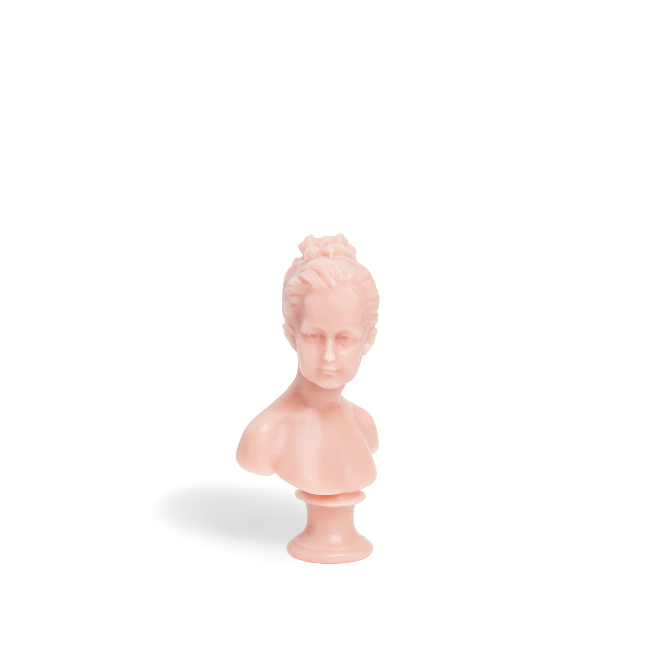 Louise Carved Wax Bust in Pink, 21cm