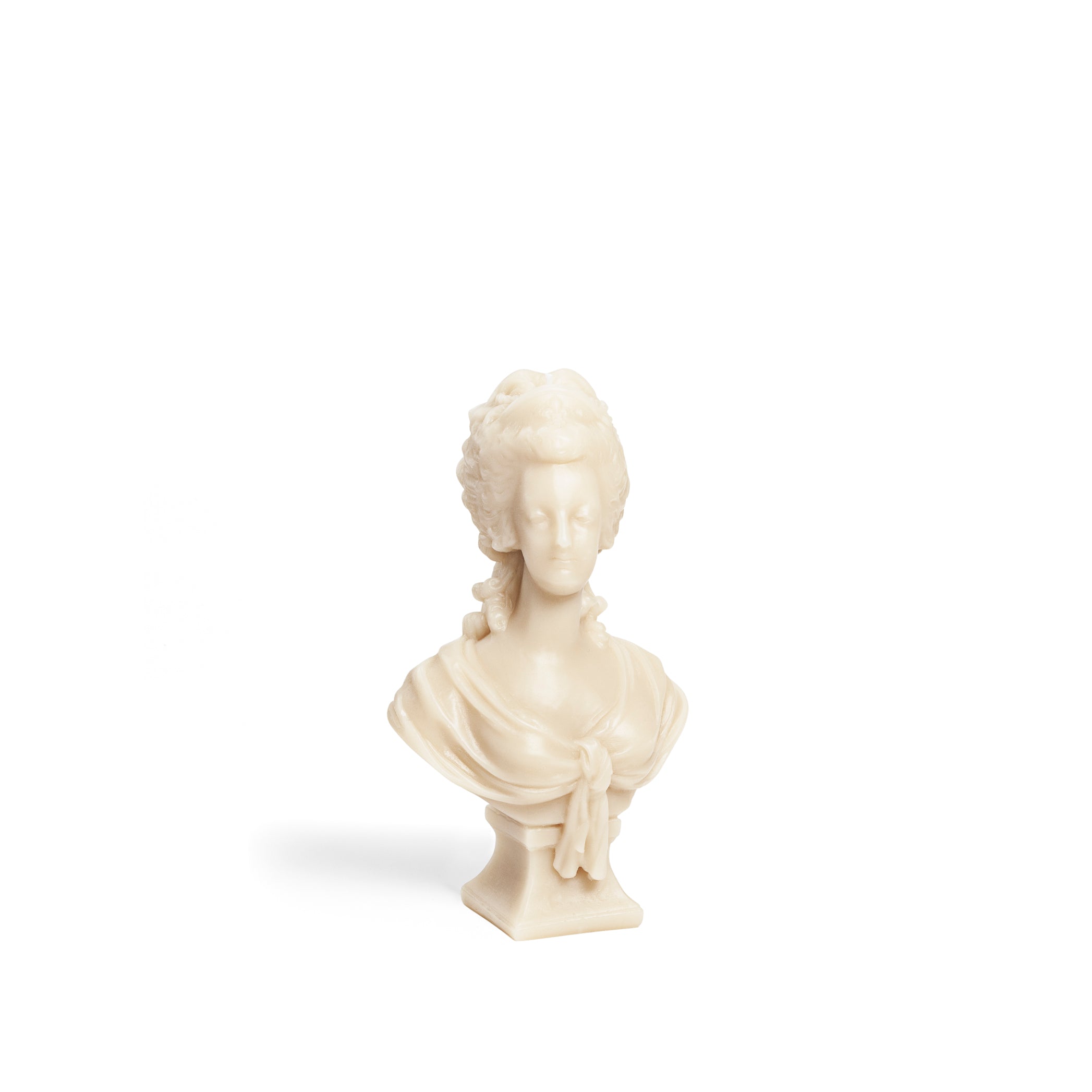 Marie Antoinette Carved Wax Bust in Stone, 22cm