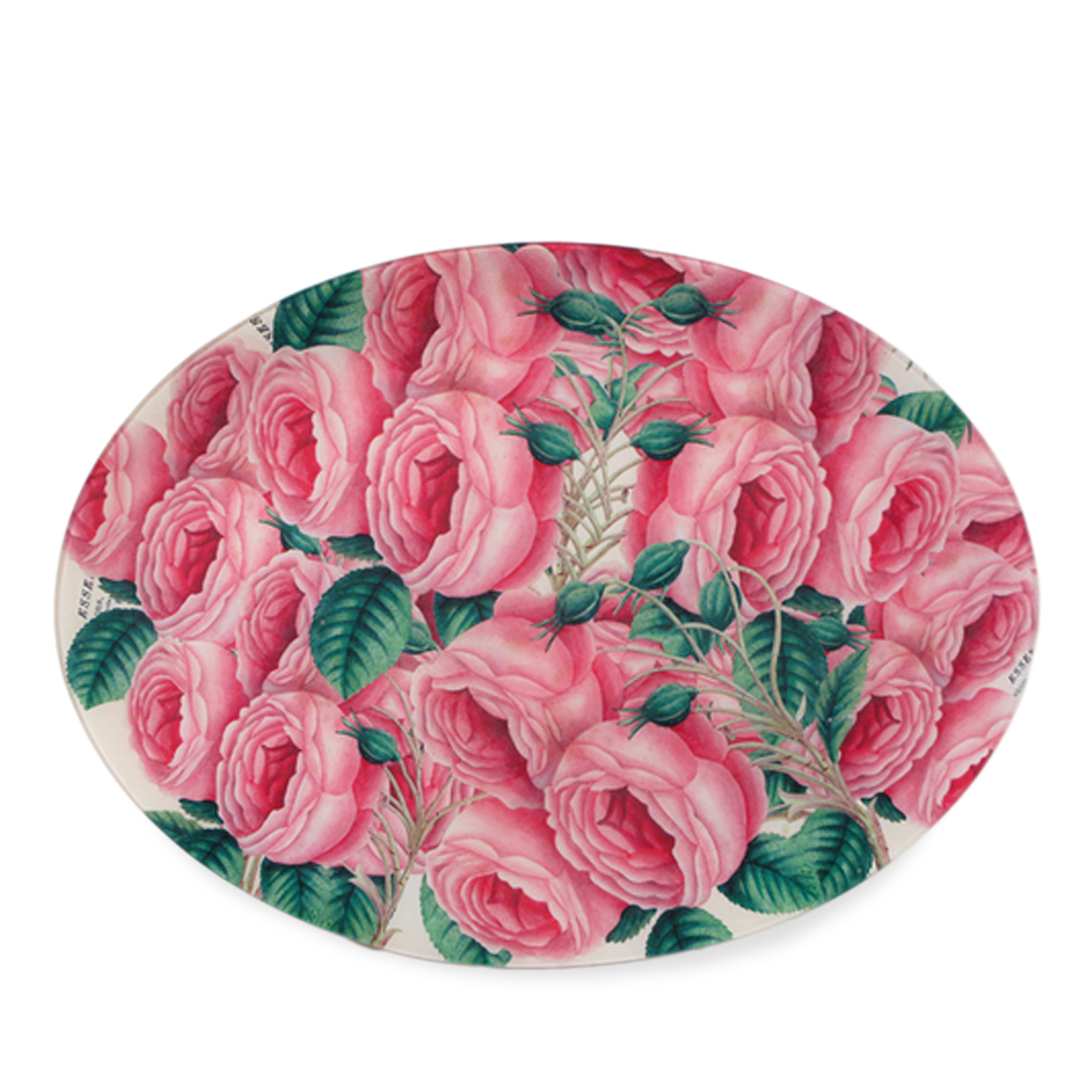 John Derian Cascading Roses Oval Platter, 35.5x48cm