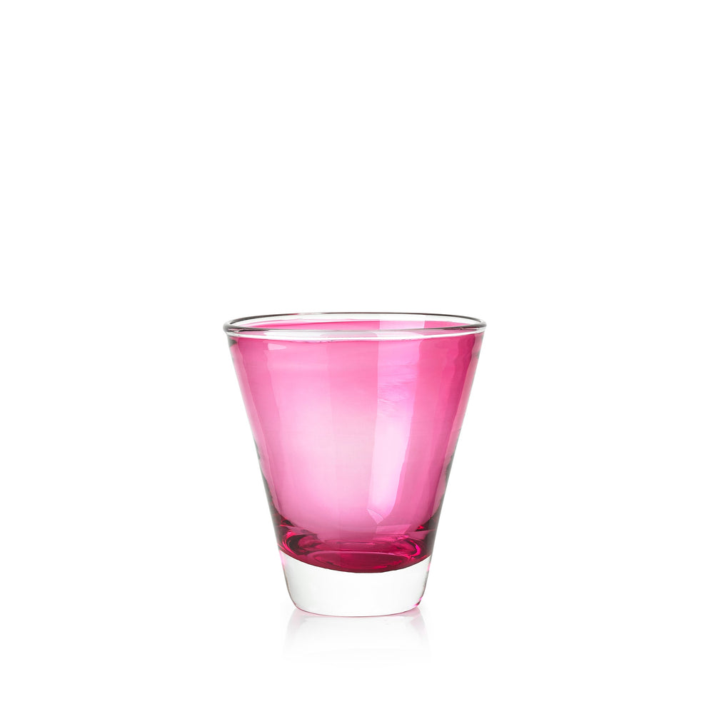 Handblown Glass 'Clair' Tumbler in Fuchsia Pink, 20cl