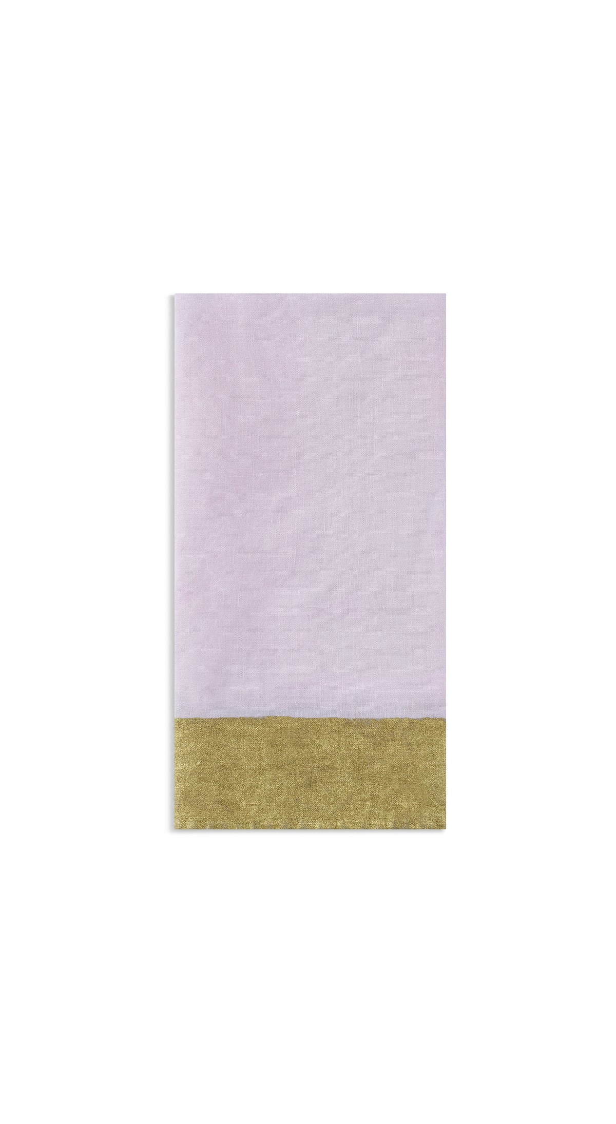 Gold Edge Linen Napkin in Pale Pink, 50x50cm