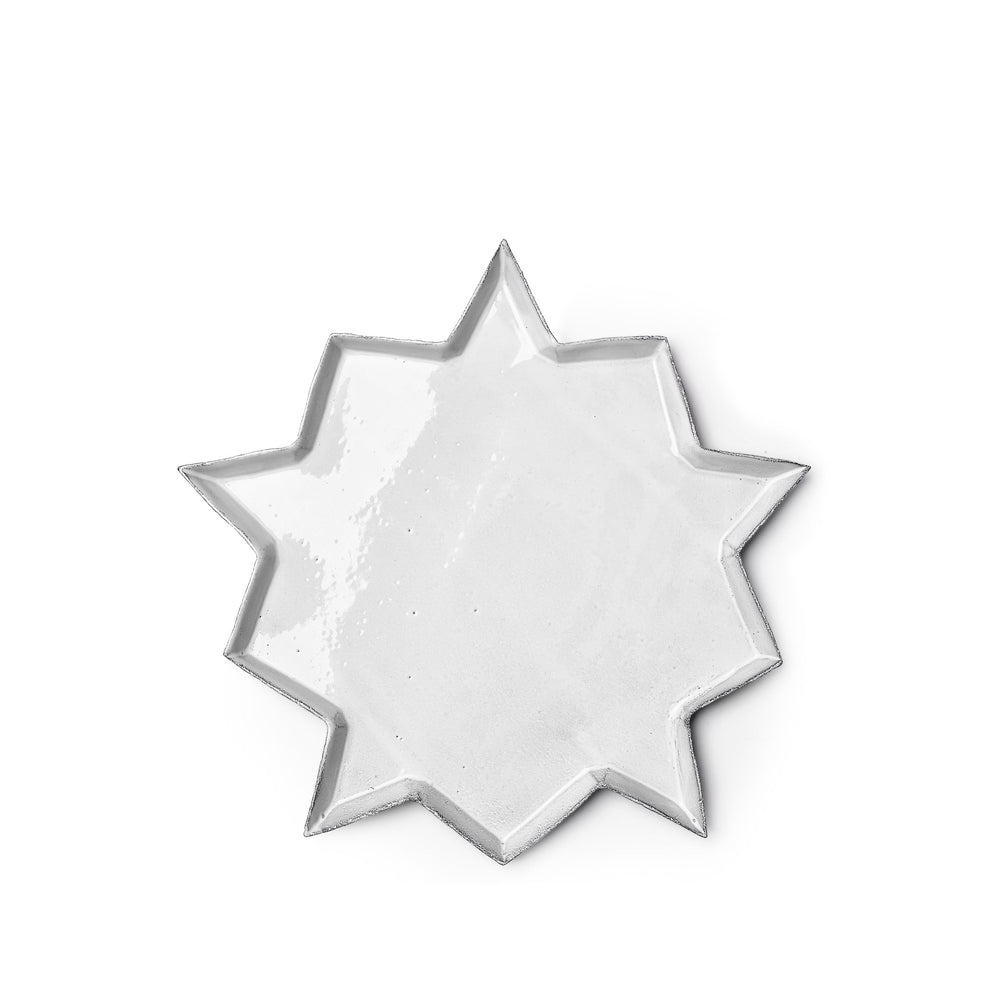 Etoile Dinner Plate by Astier de Villatte, 35.5.cm