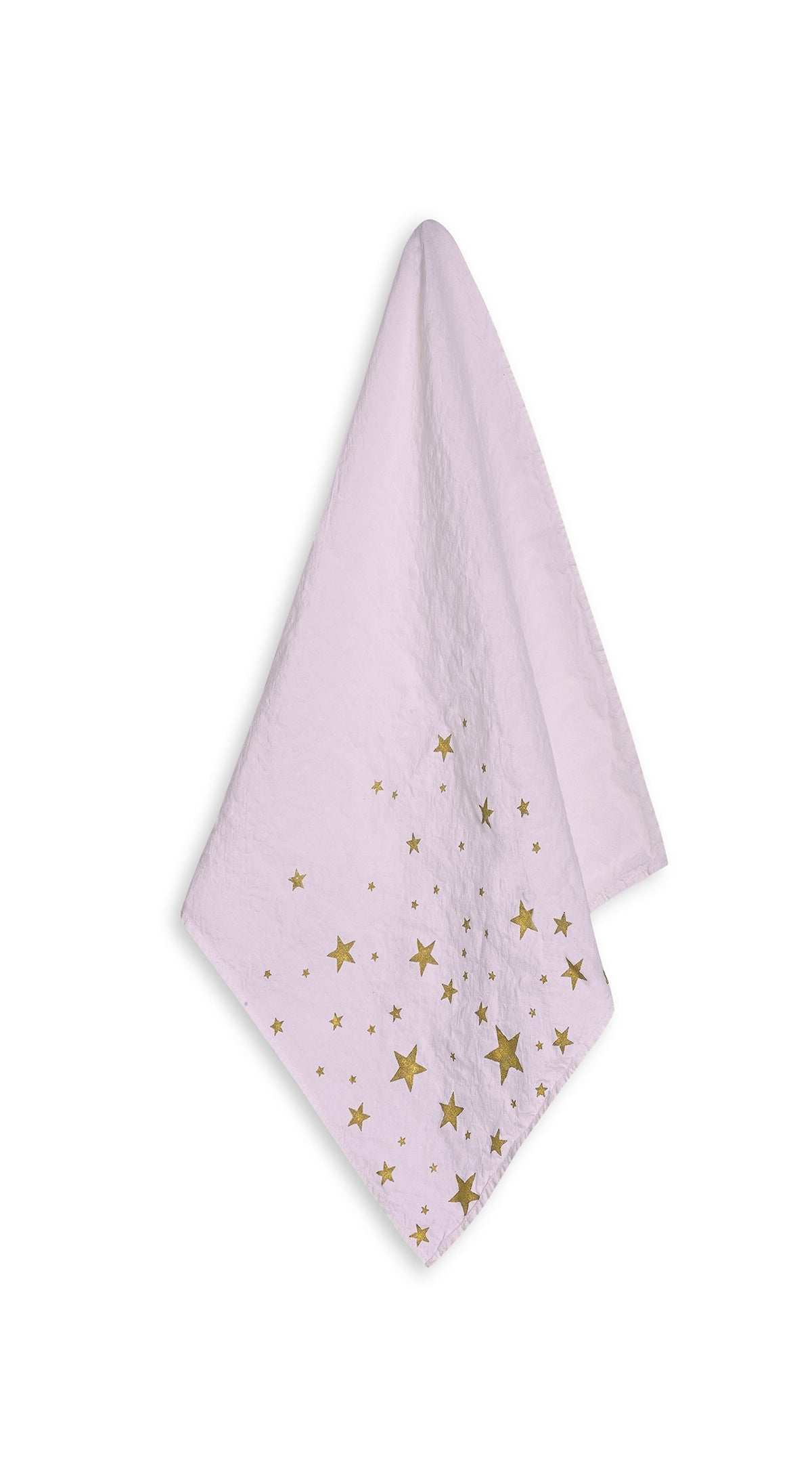 Falling Stars Linen Napkin in Light Pink, 50x50cm