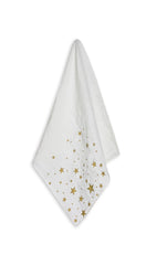 Falling Stars Linen Napkin in White, 50x50cm