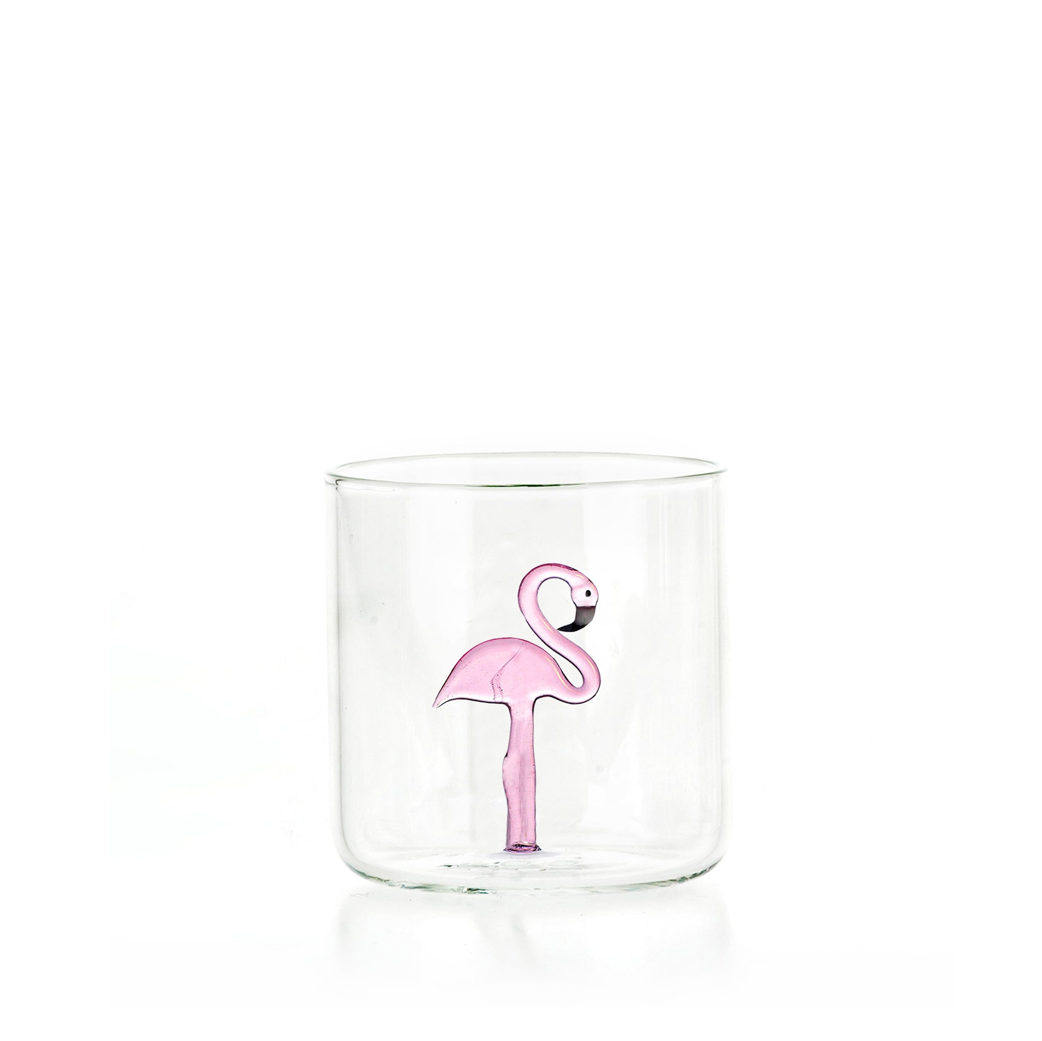 Handblown Murano Flamingo Glass