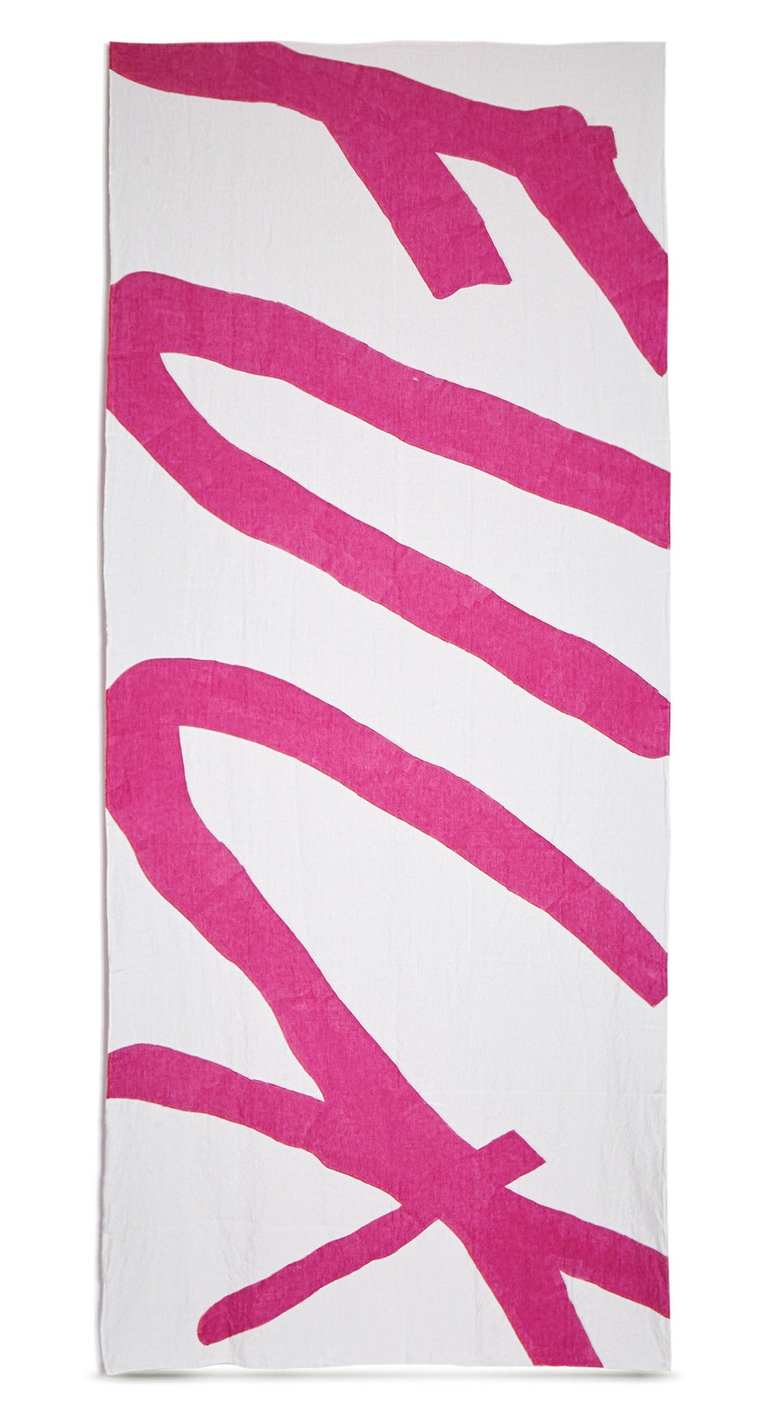 Fuck Word Linen Tablecloth in Fuchsia Pink